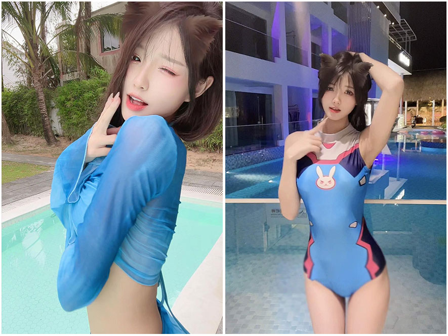 抖音网红梅美超甜岛遇写真图片视频合集下载 – 御萝