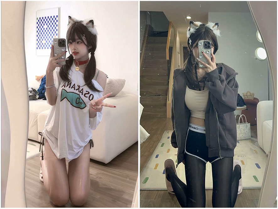 抖音网红百变甜心啊岛遇写真图片视频合集下载