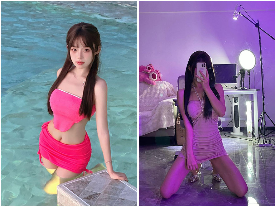 抖音网红百变甜心啊岛遇写真图片视频合集下载