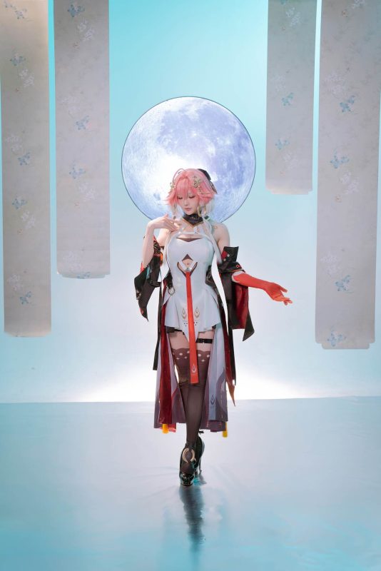星之迟迟Hoshilily – 鸣潮 长离：黑金礼装美腿还原 24P-御萝部落