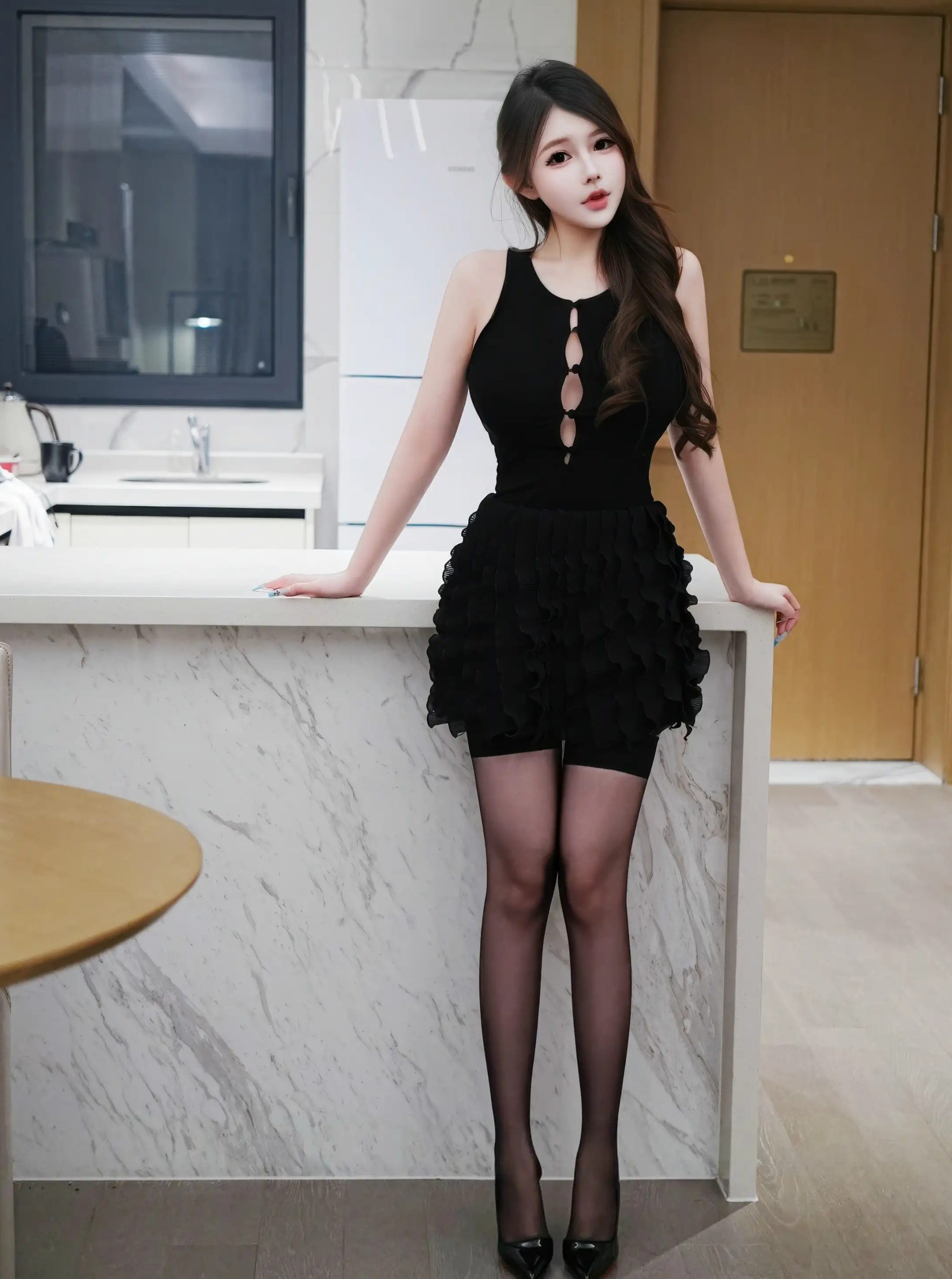 甜妮 黑丝吊袜8