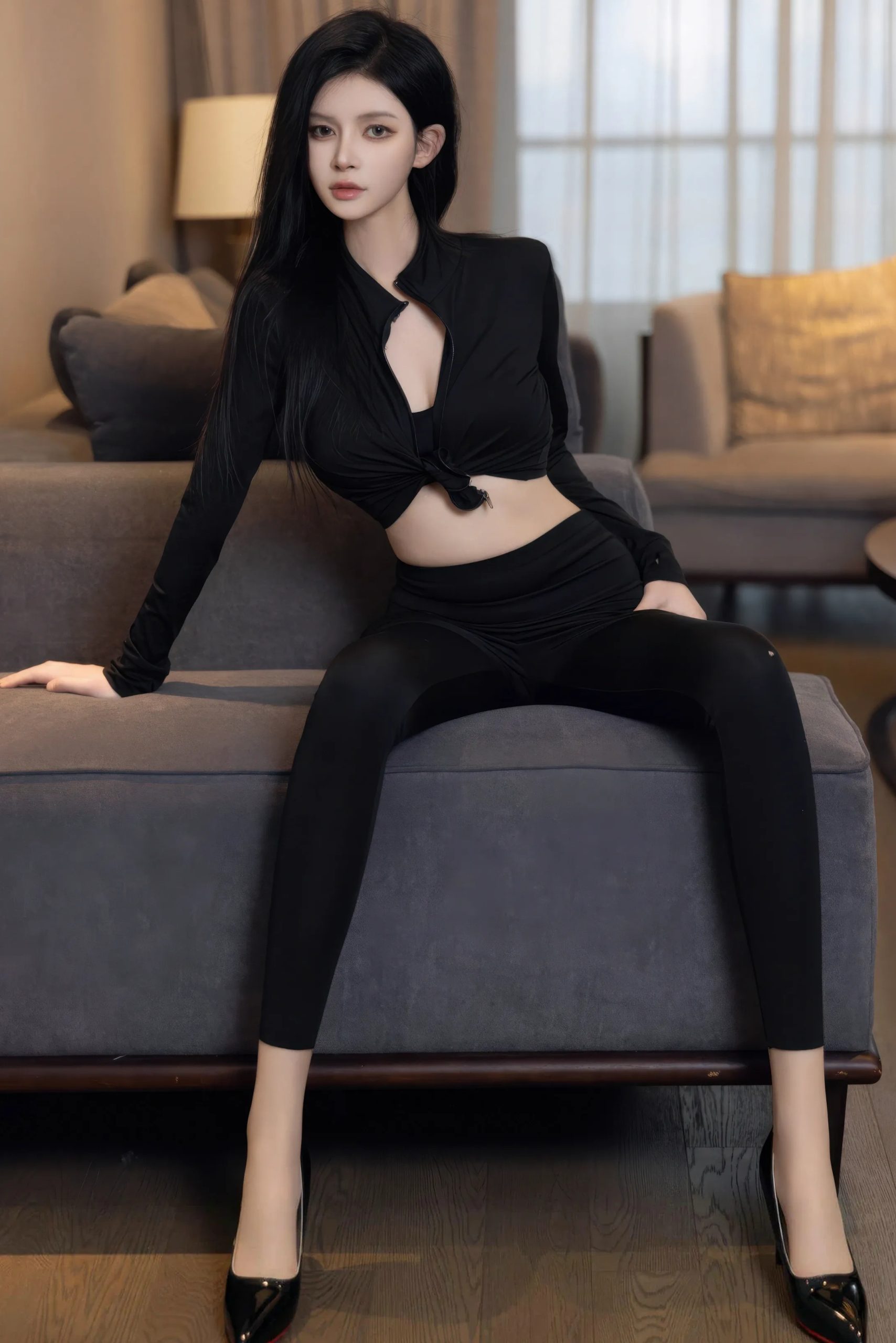 沈如斯 黑色情趣服饰