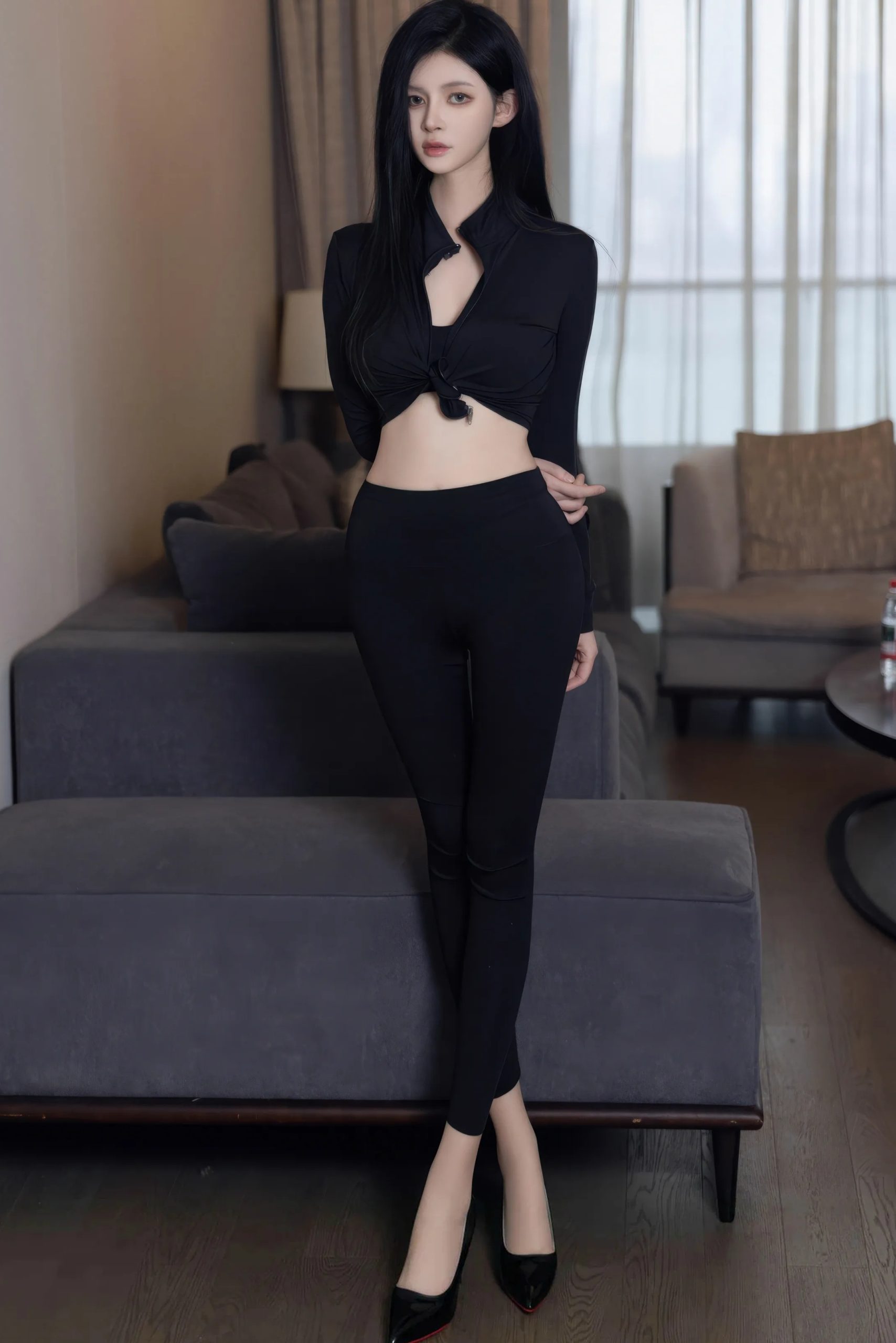 沈如斯 黑色情趣服饰