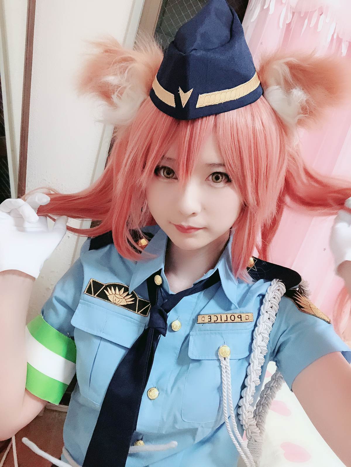习呆呆 – Fate 玉藻前：警服兽耳黑丝美腿还原 27P2V