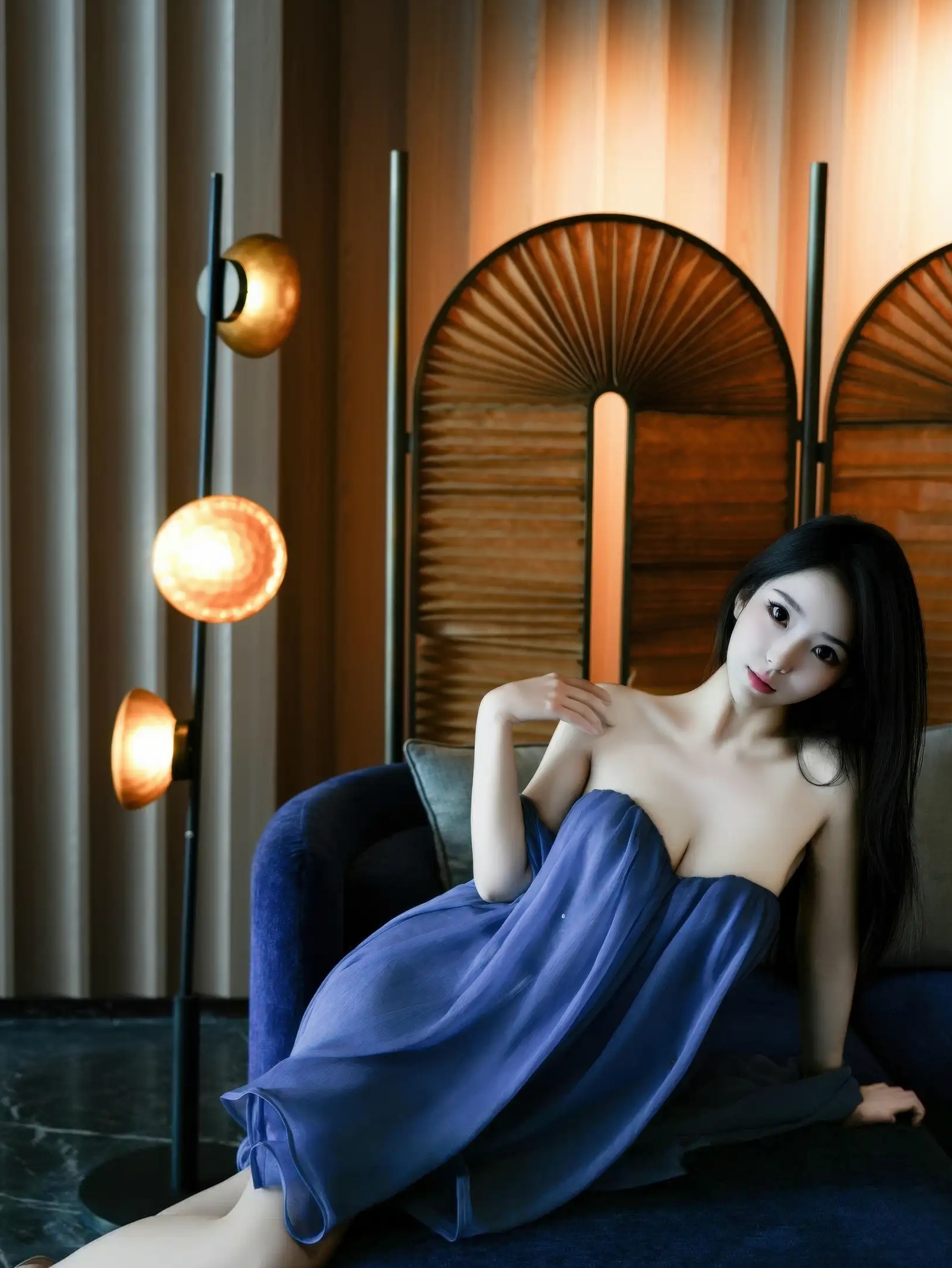 烧烧小桃 性感长裙