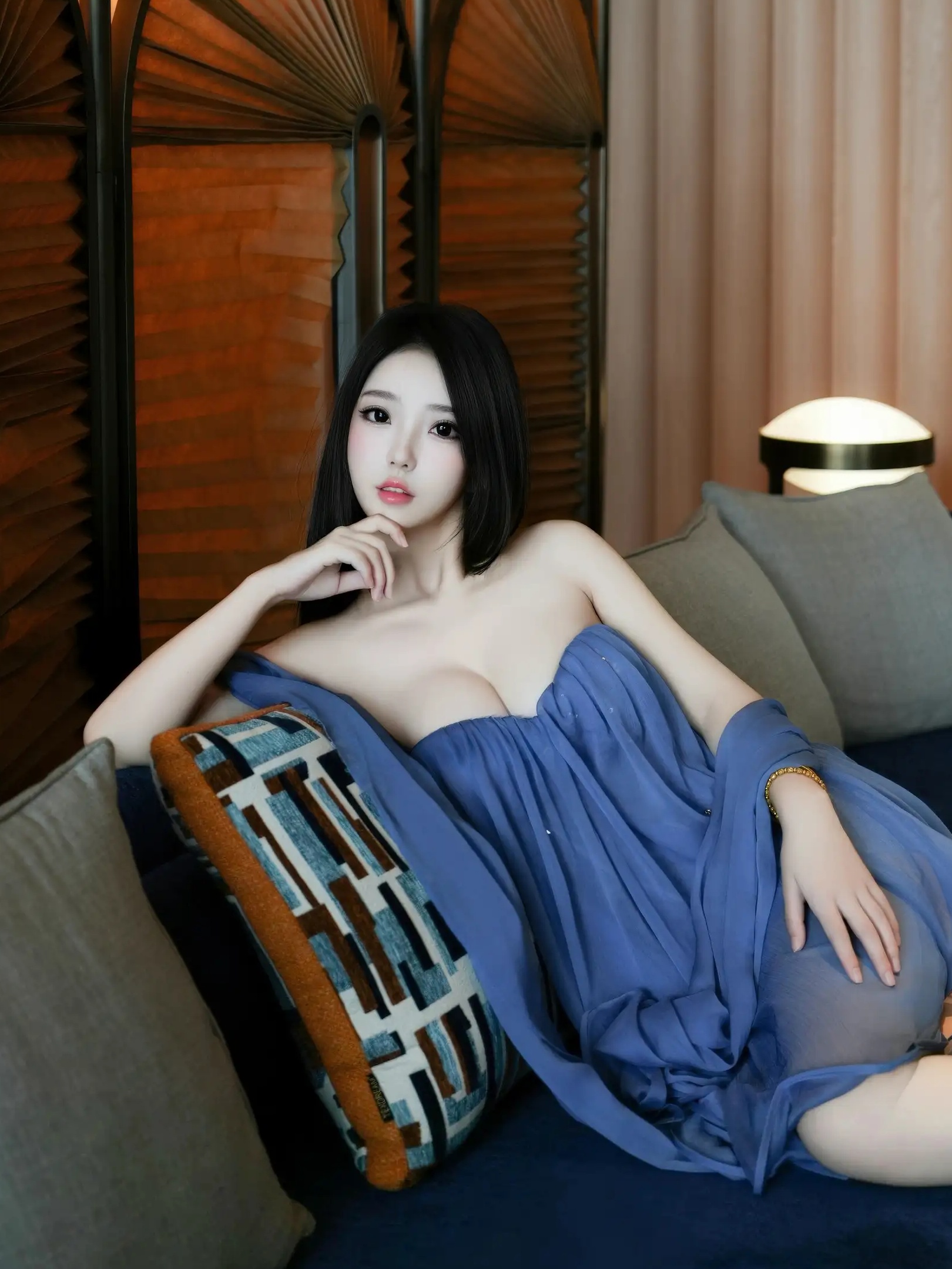 烧烧小桃 性感长裙