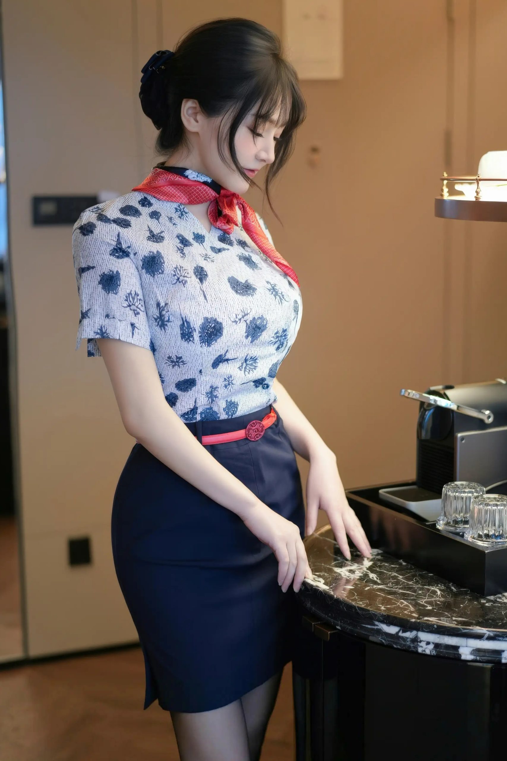 沈南汐RuRu 空姐制服