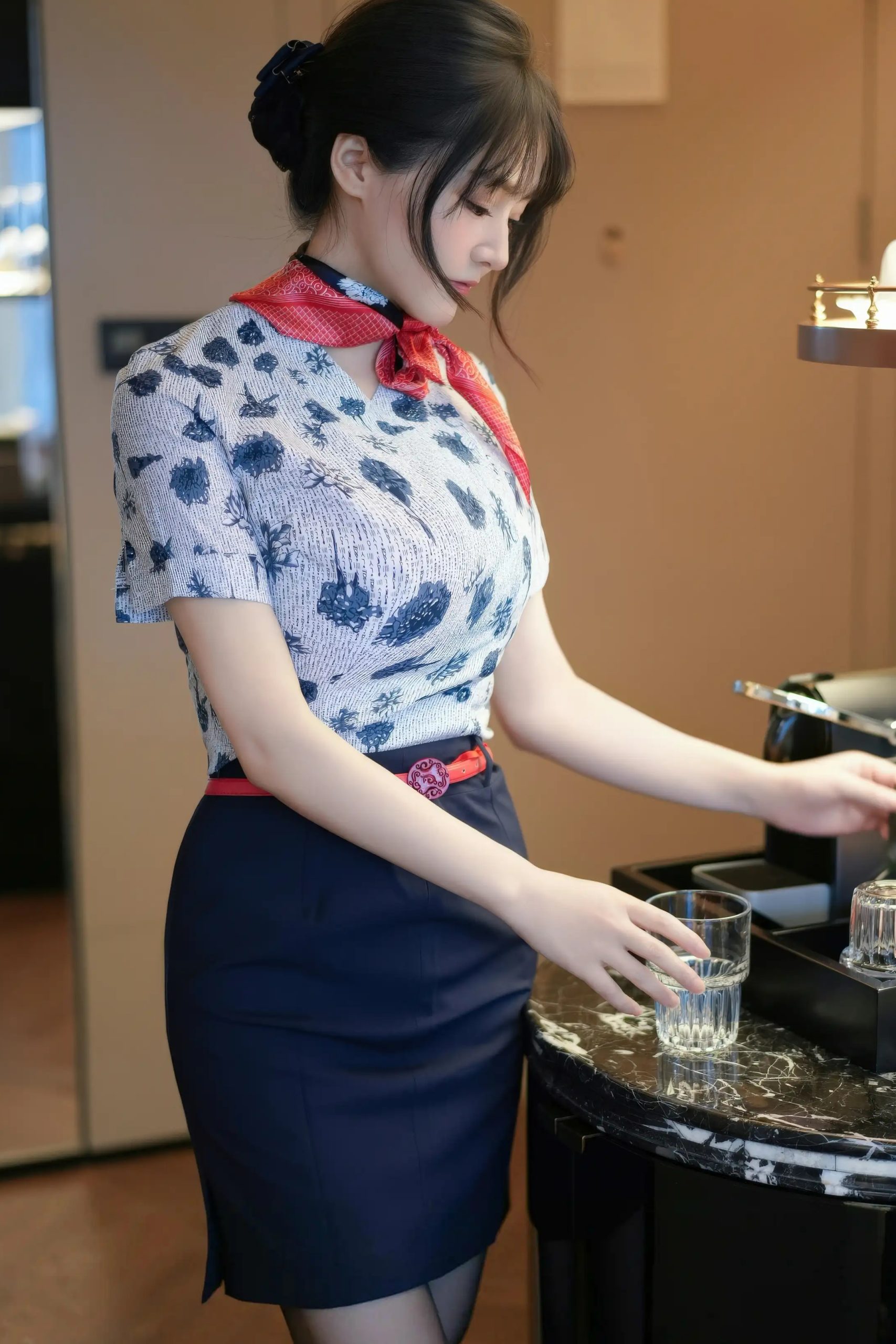 沈南汐RuRu 空姐制服