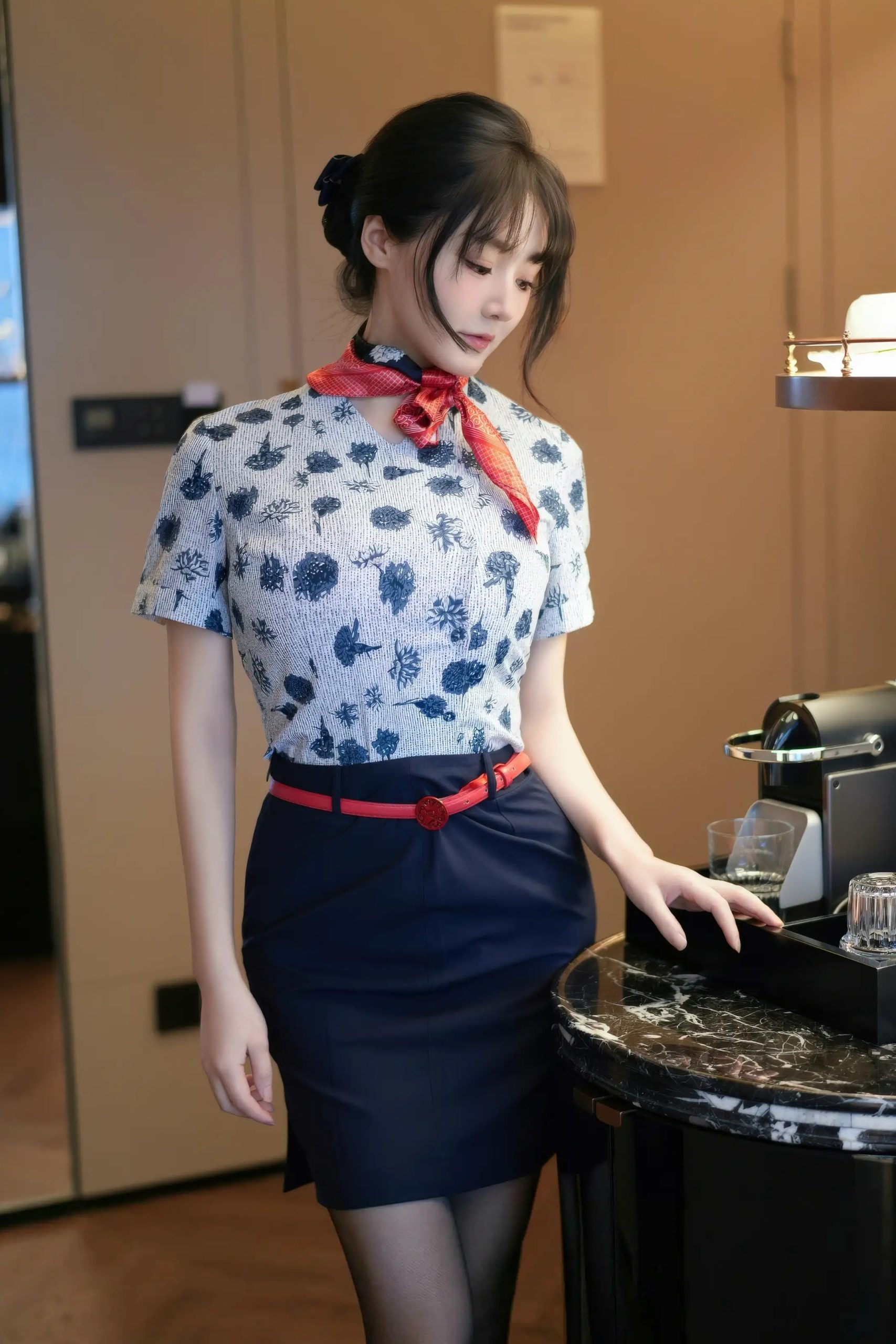 沈南汐RuRu 空姐制服