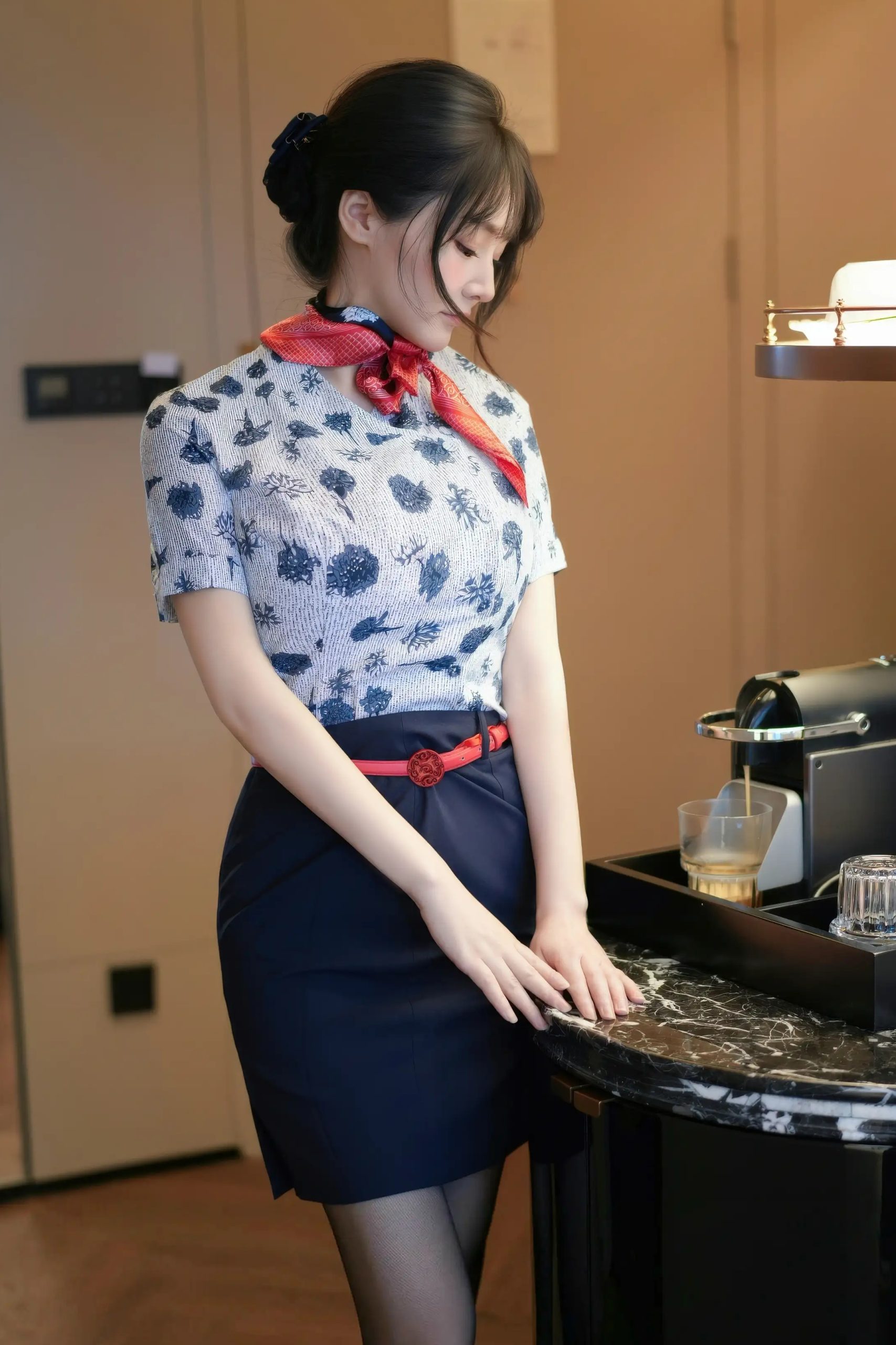 沈南汐RuRu 空姐制服