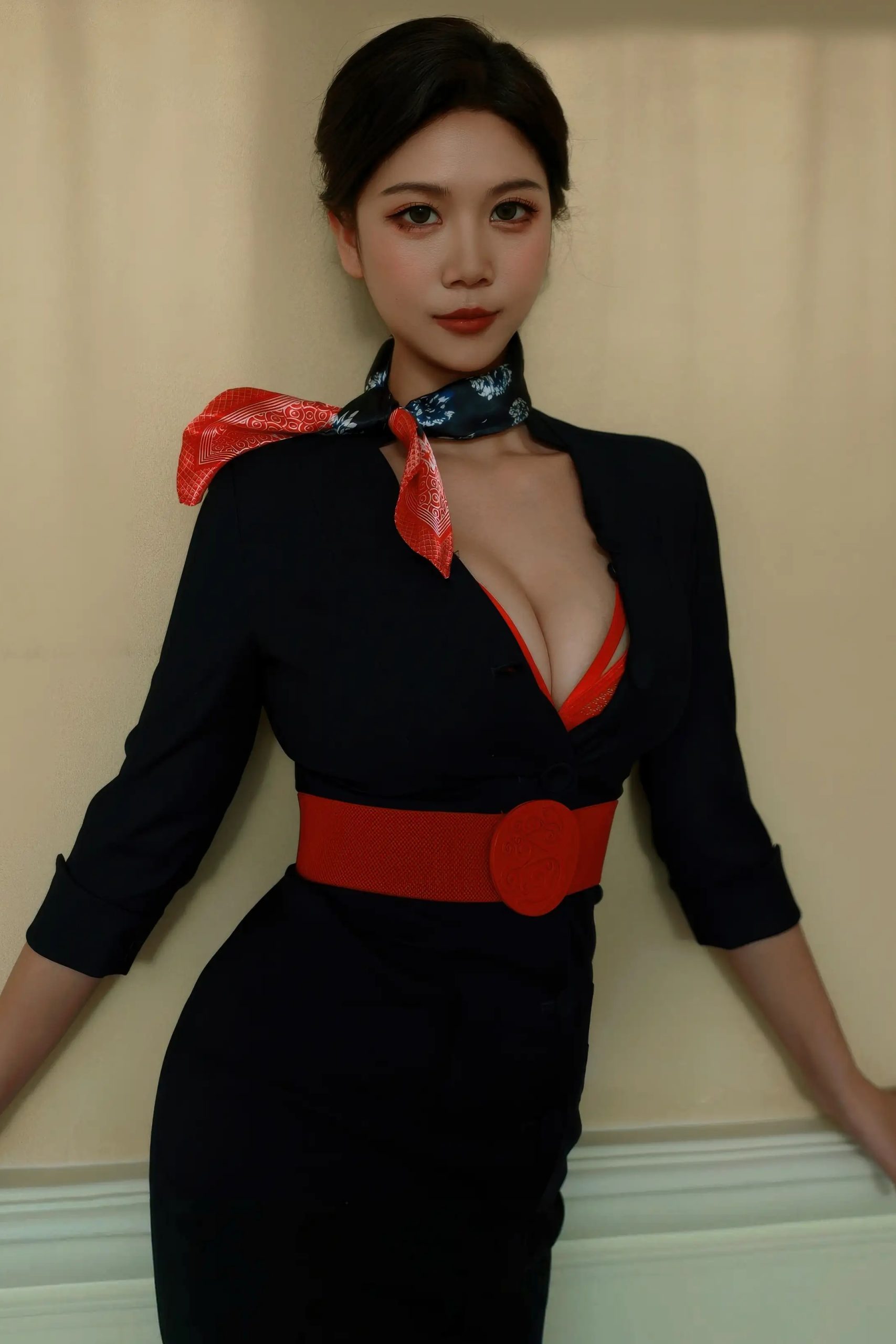 玫瑰我爱你 空姐制服