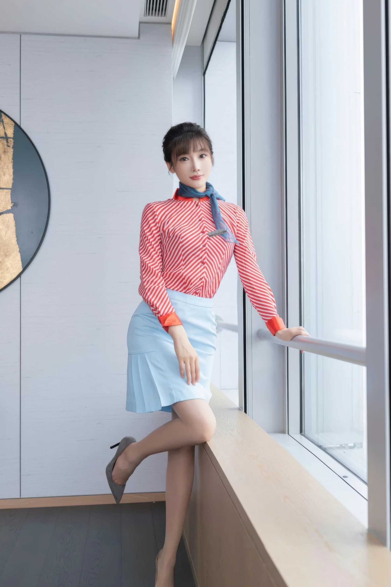 陆萱萱 性感制服