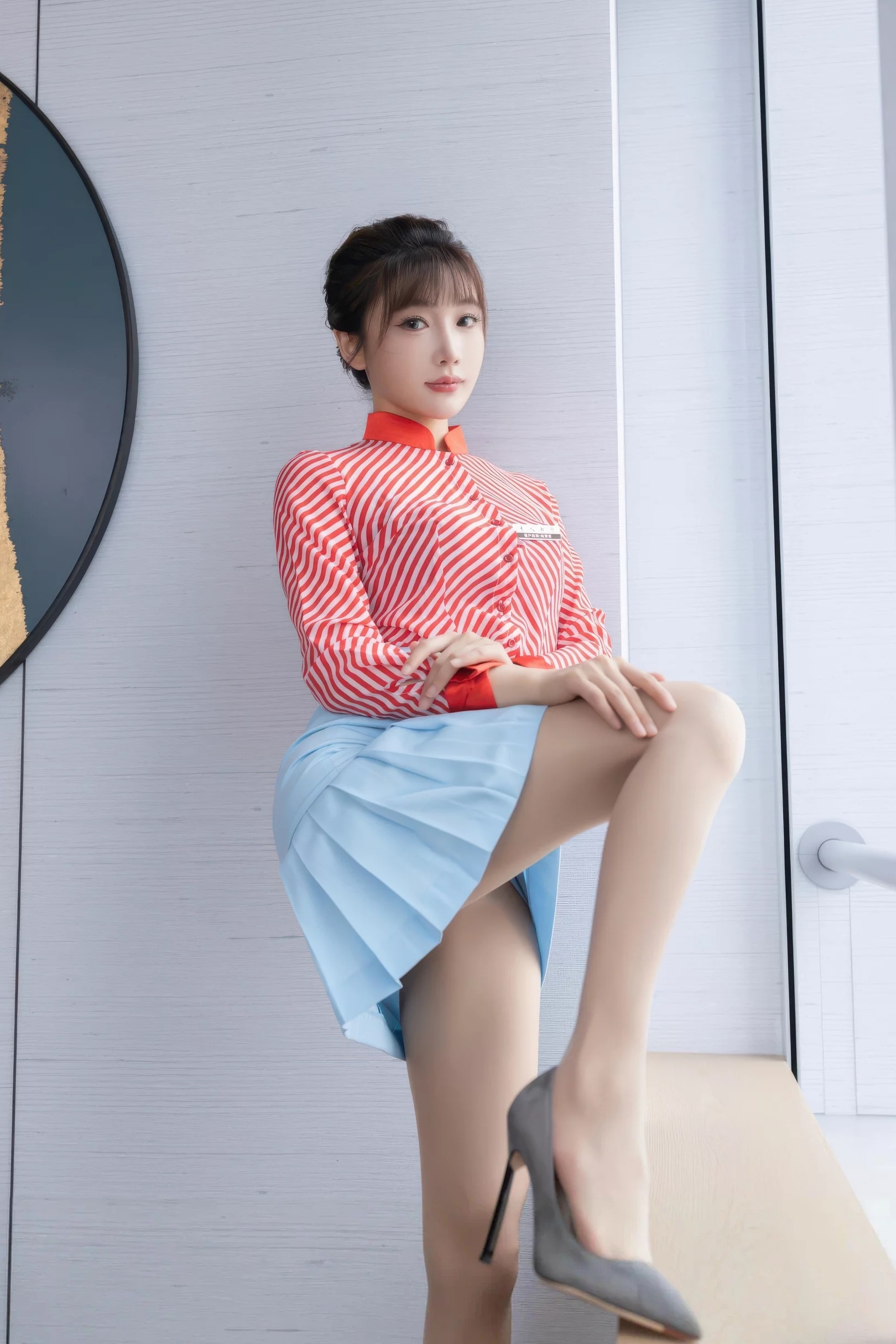 陆萱萱 性感制服