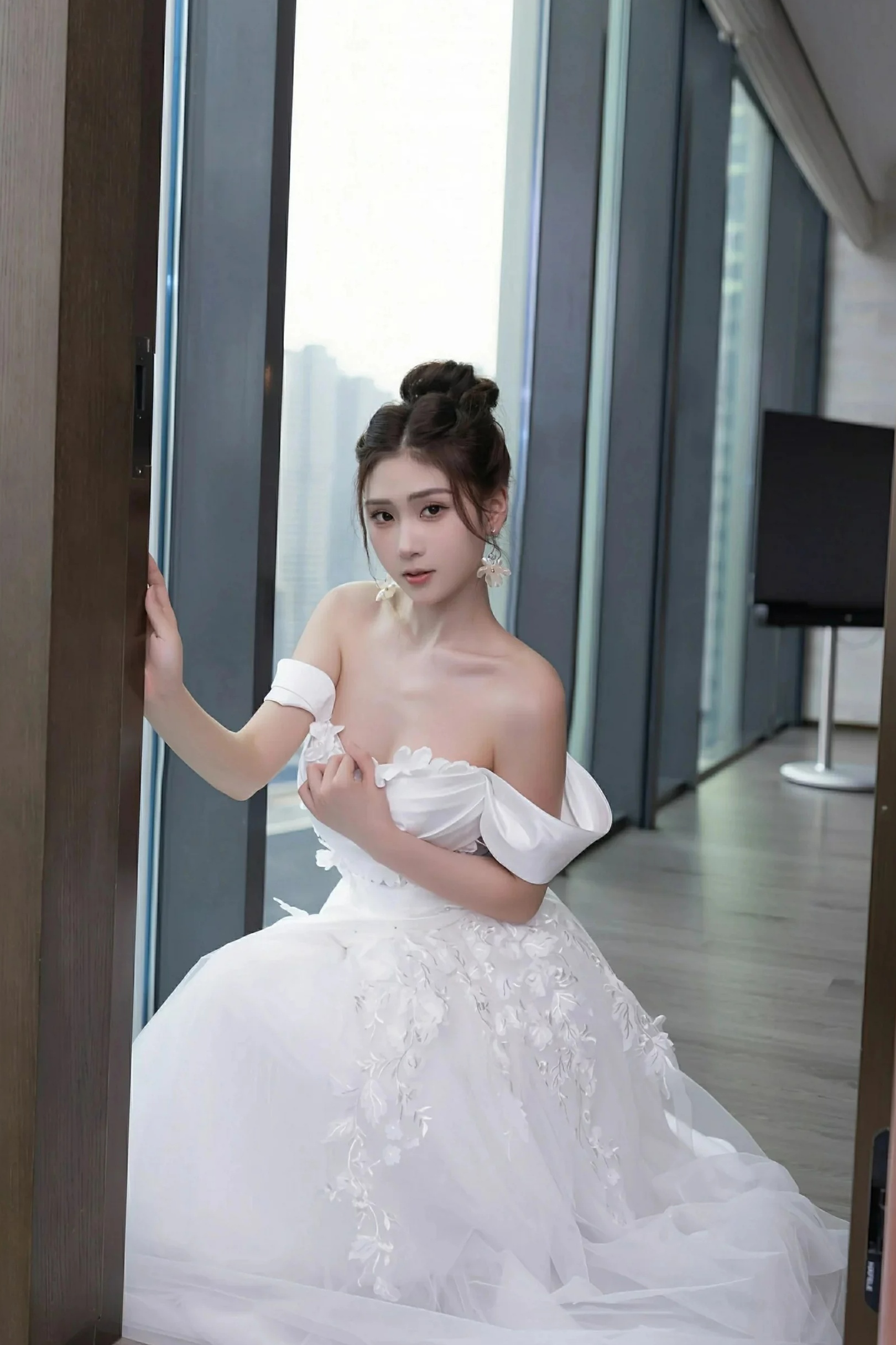 刘婷婷 白色婚纱