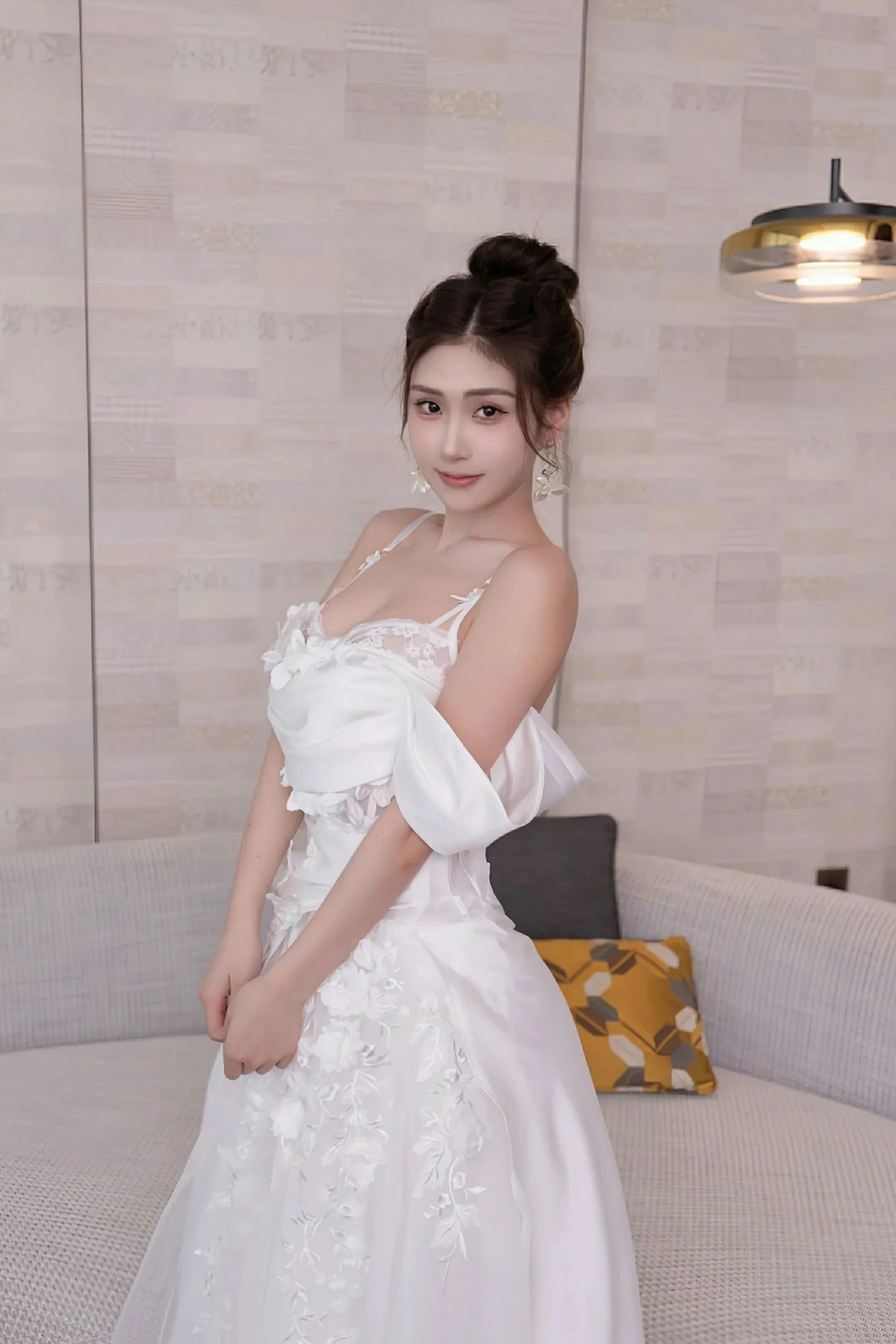 刘婷婷 白色婚纱