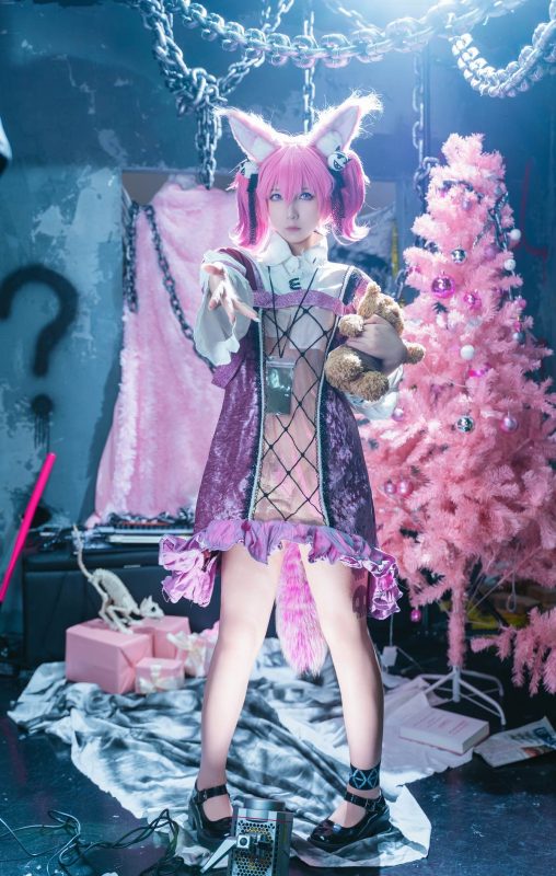 小和甜酒 – 明日方舟 巫恋：黑白角色服私房还原 44P1V-御萝部落