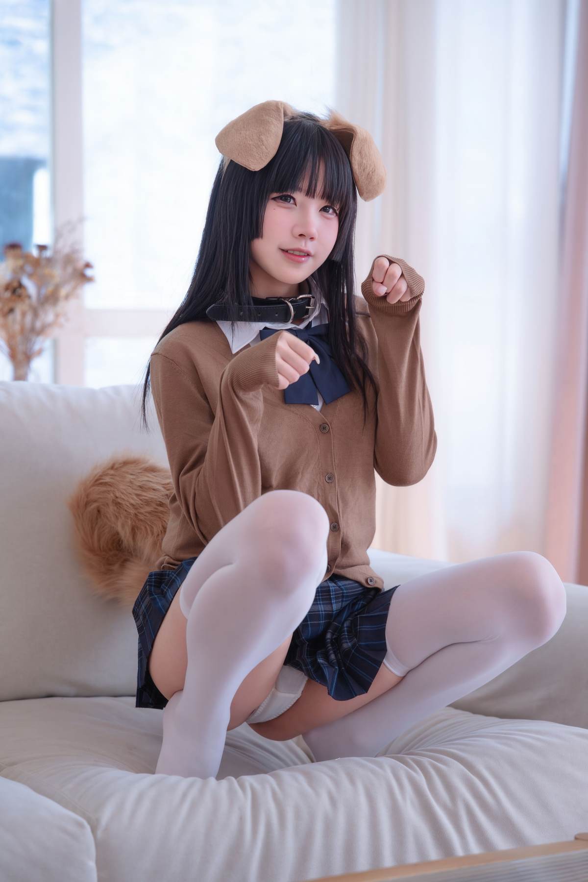 清水凪 – 小凪汪汪：JK制服搭配白丝的甜系氛围 可爱元气感很足 56P