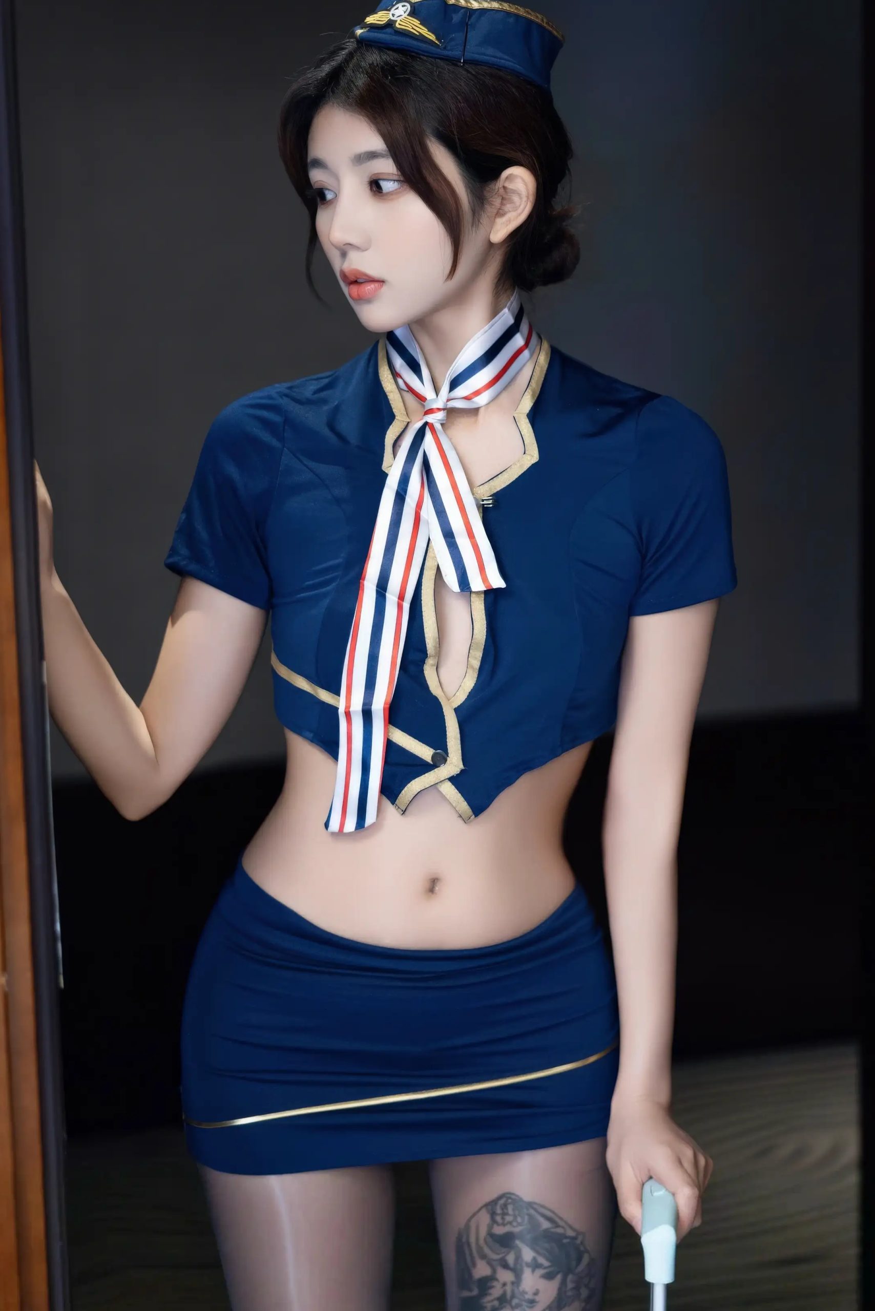 姜冉冉_Renee@ 空姐制服