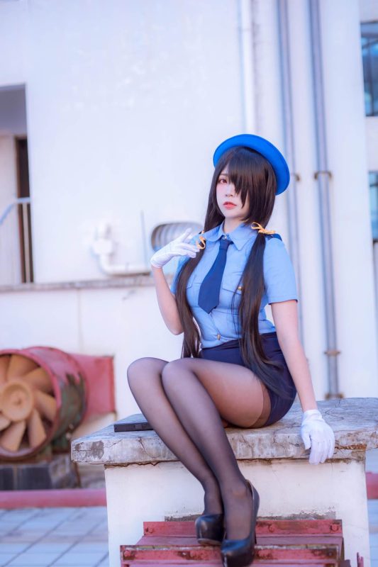 二佐Nisa – 约会大作战 时崎狂三：女警女警制服黑丝 28P-御萝部落