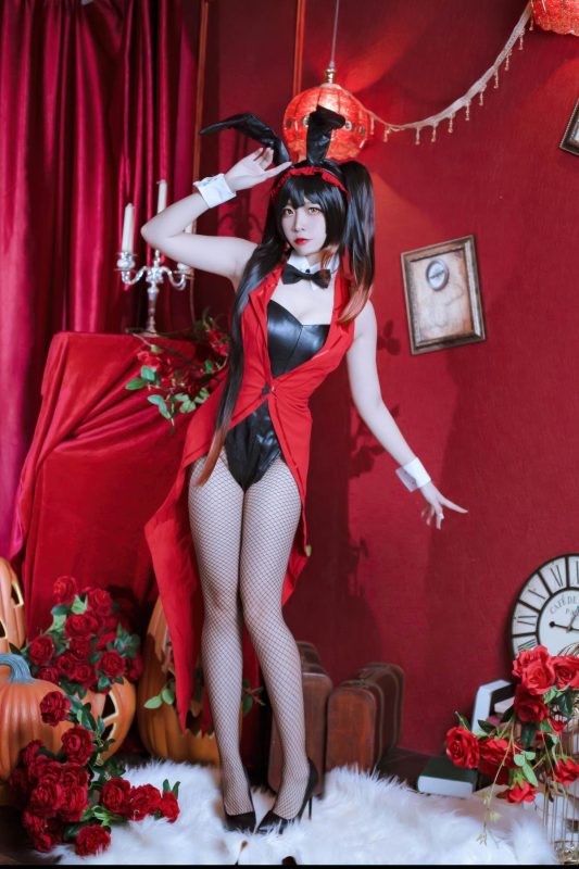 二佐Nisa – 约会大作战 时崎狂三：兔女郎兔女郎黑丝美腿 30P-御萝部落