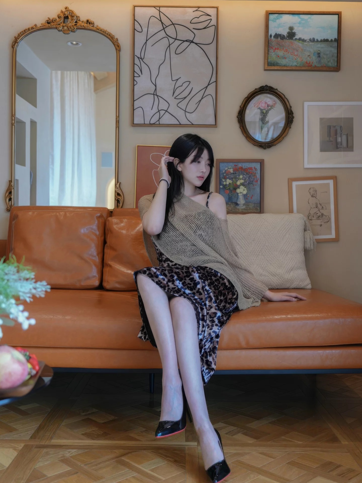 白露lulu 黑白色比基尼