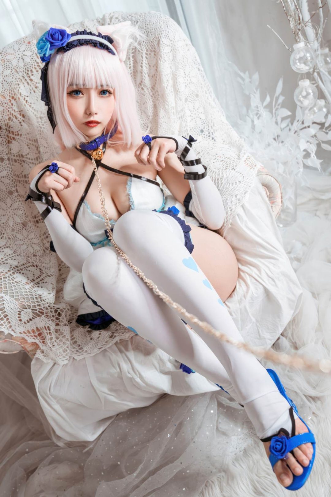 Momoko葵葵 – Nekopara 香子兰女仆：猫娘女仆装甜美还原 11P