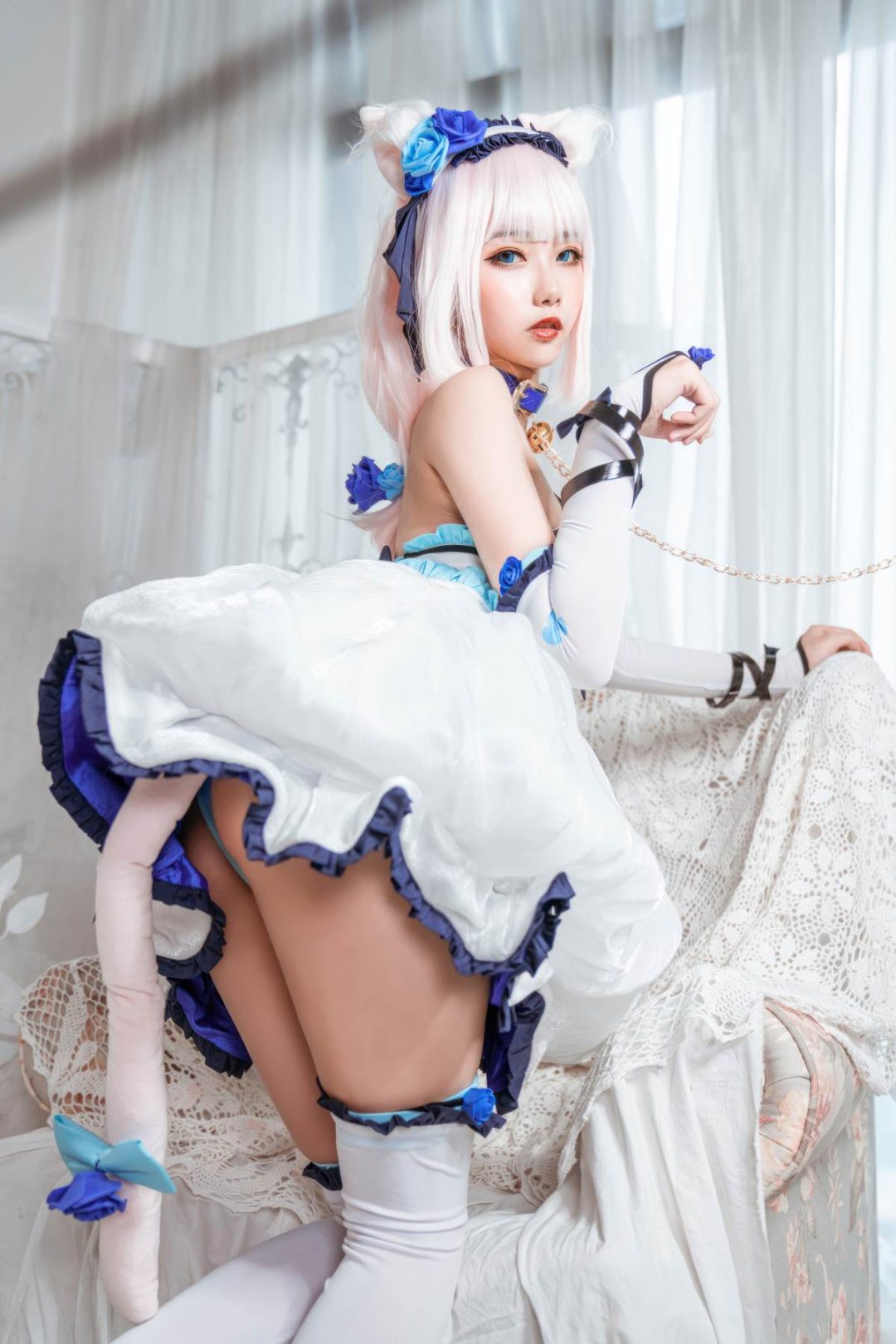 Momoko葵葵 – Nekopara 香子兰女仆：猫娘女仆装甜美还原 11P