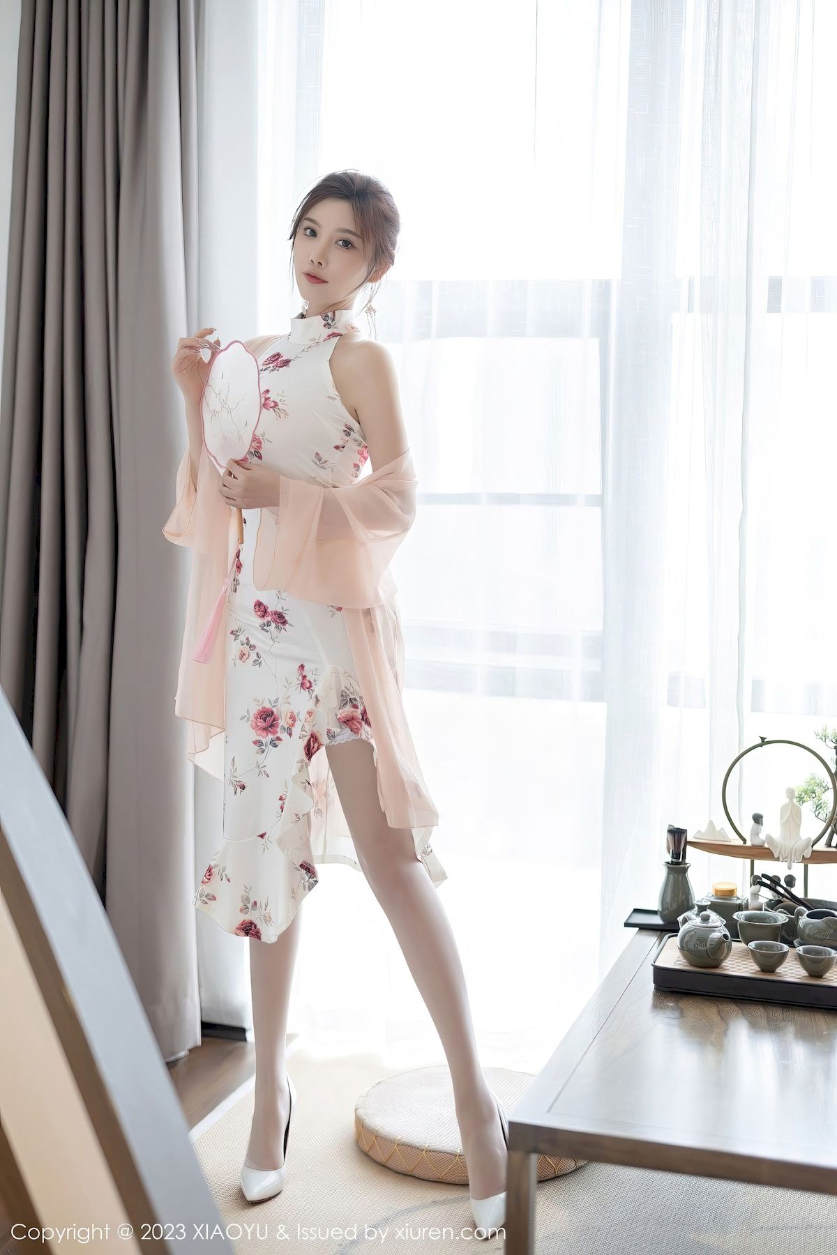 [XIAOYU语画界] VOL.1046 杨晨晨Yome – 白丝旗袍+茶艺主题贵州旅拍