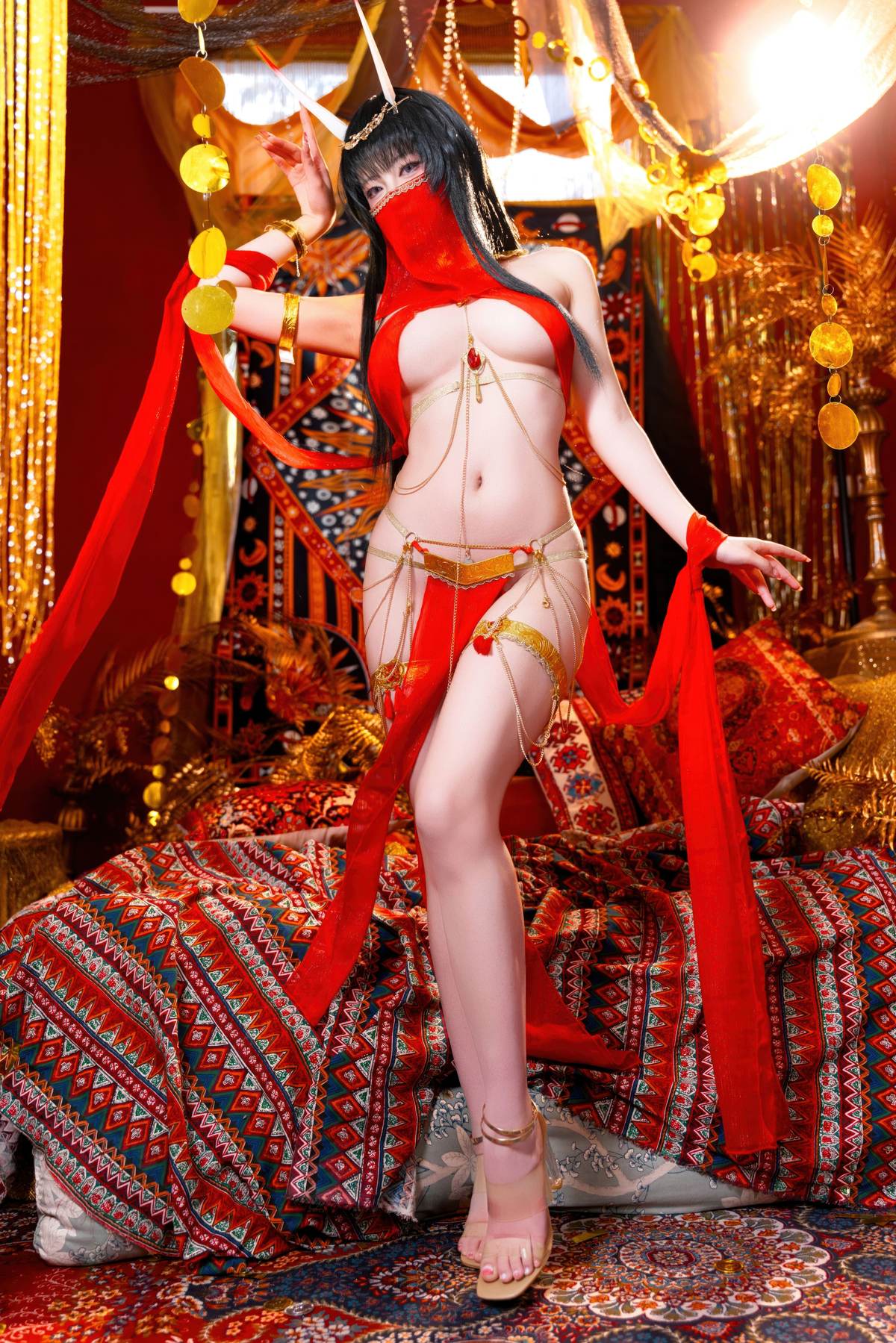 清水由乃 – 碧蓝航线 能代舞娘：红裙舞娘美腿翘臀 59P2V