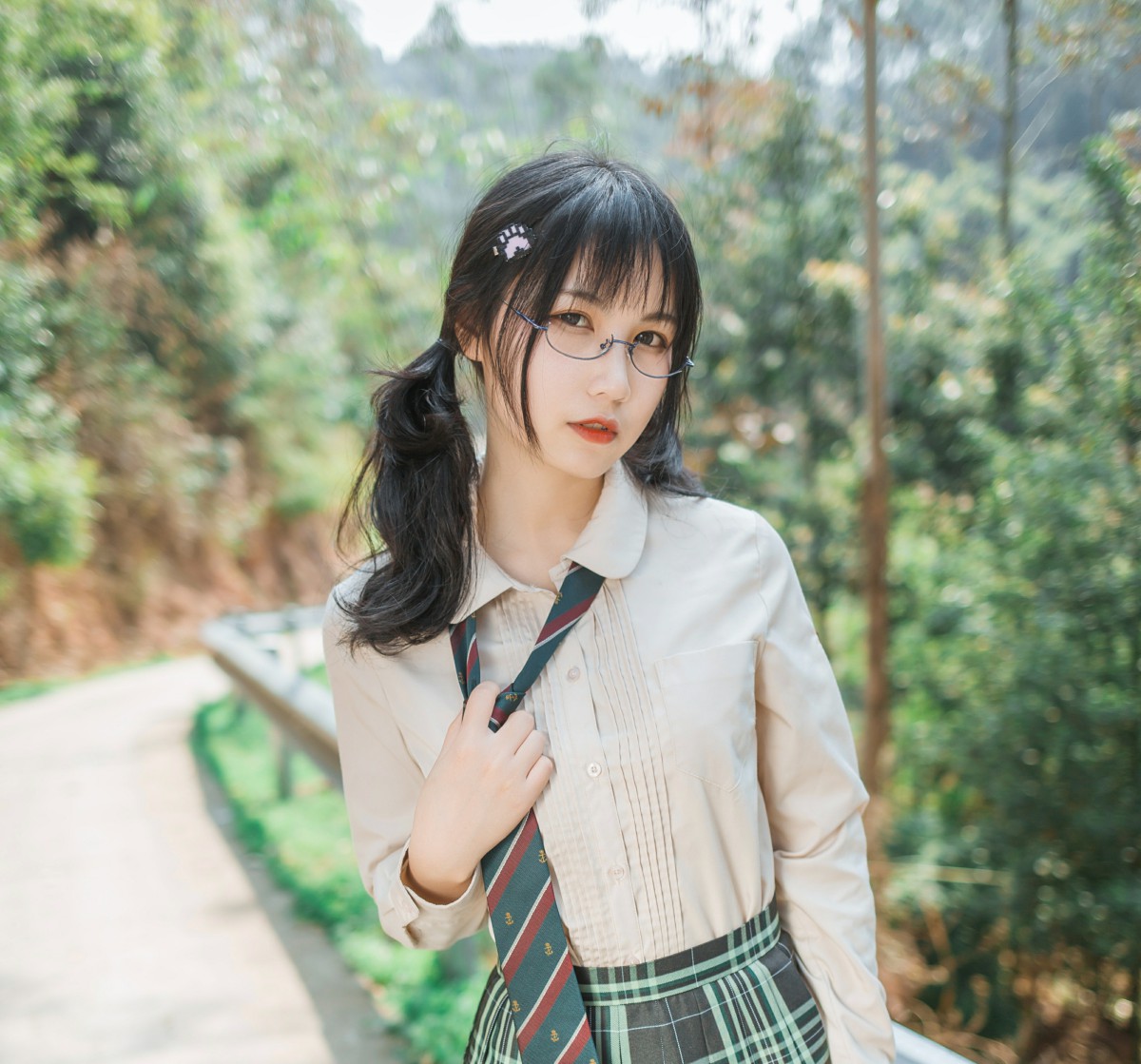 COSER美女逐月su – 乡间小路 – COSPLAY