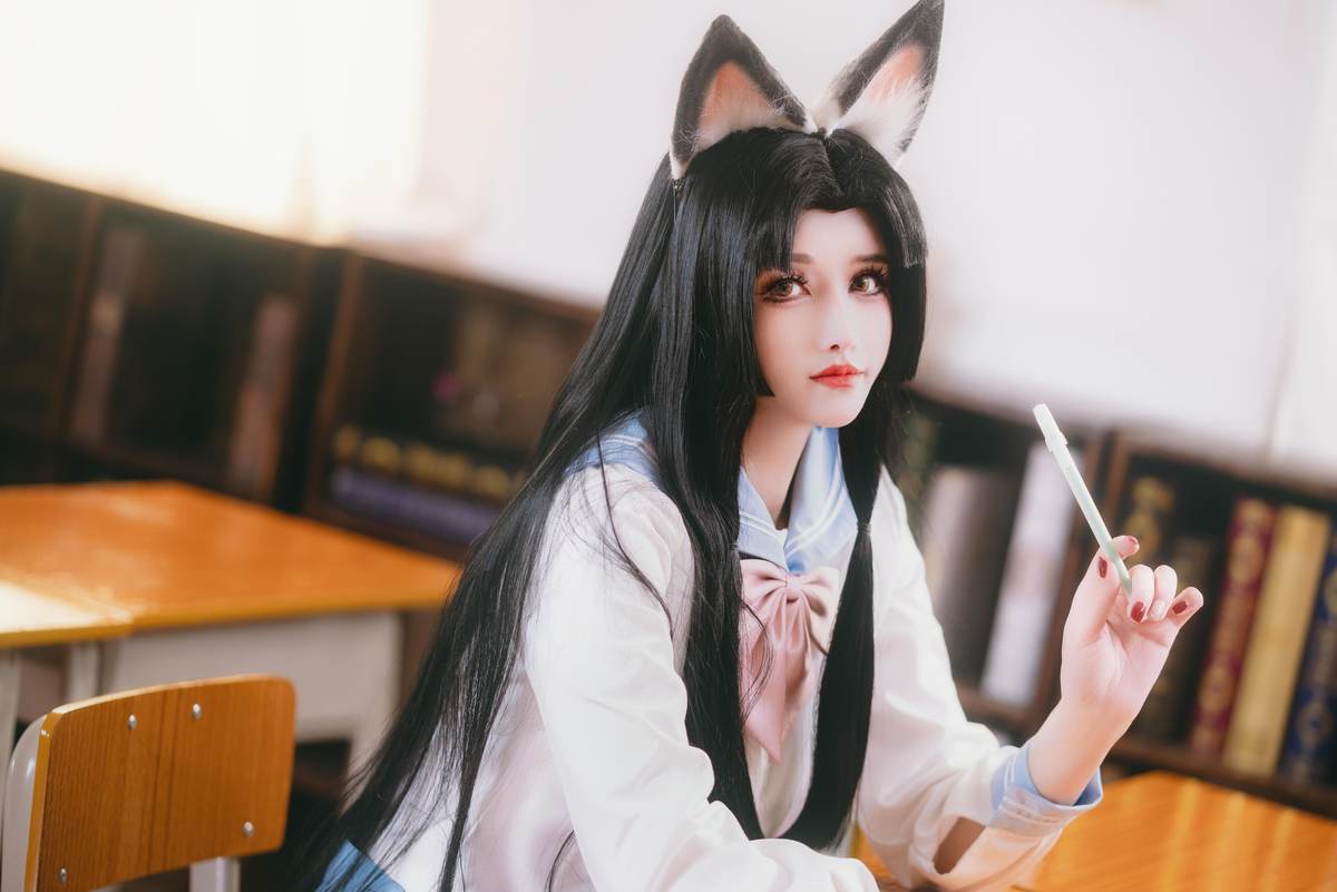 鹿八岁 – 原神 胡桃：教室主题角色写真 66P1V