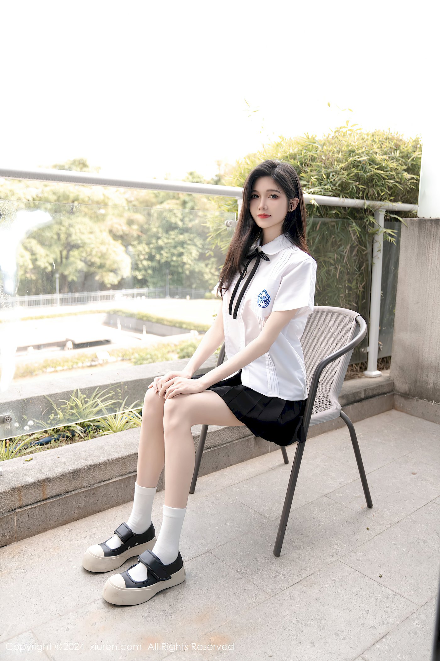 秀人网美女模特程程程-学生制服搭配清秀身材性感写真 – 美女 –