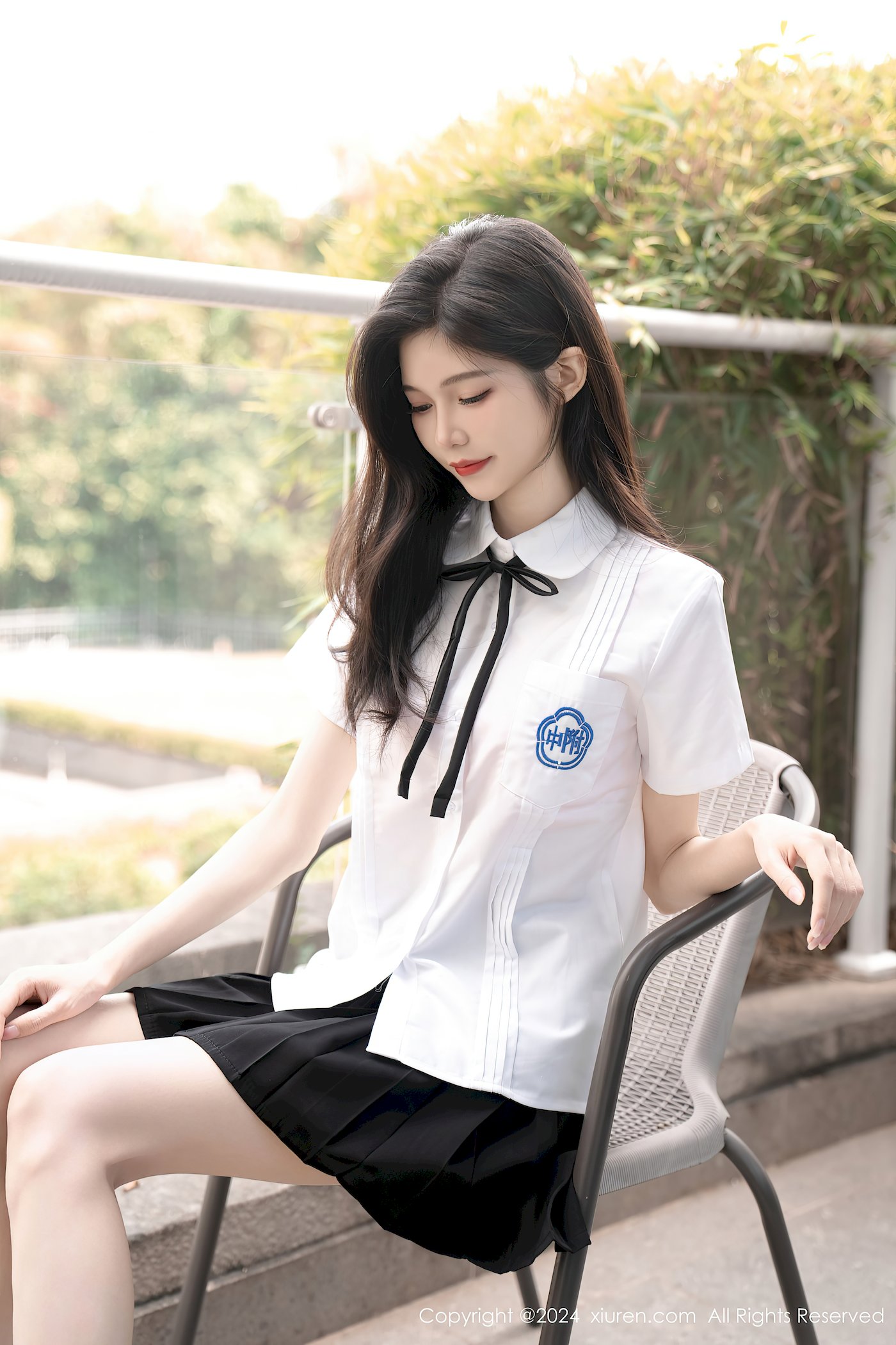 秀人网美女模特程程程-学生制服搭配清秀身材性感写真 – 美女 –