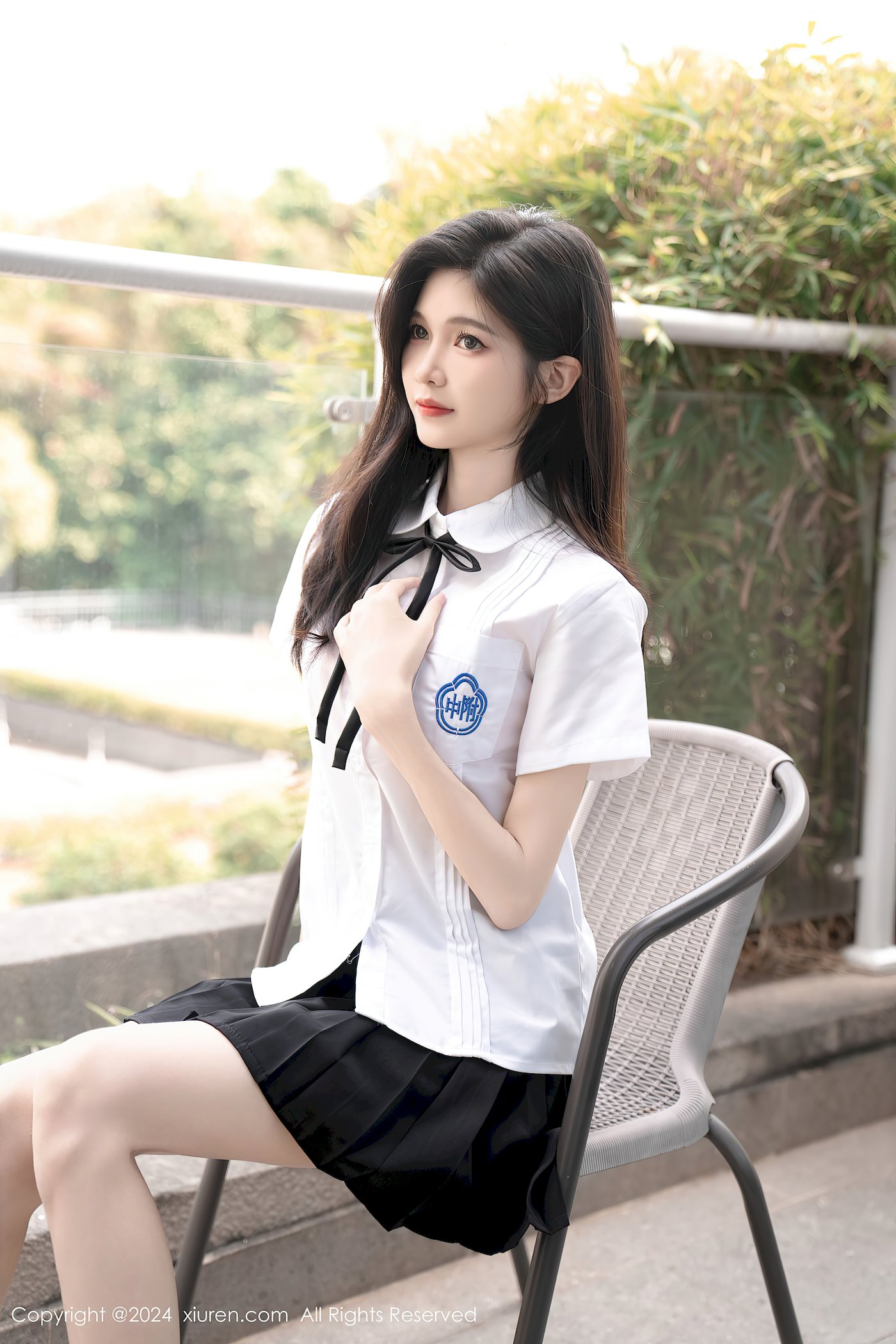 秀人网美女模特程程程-学生制服搭配清秀身材性感写真 – 美女 –