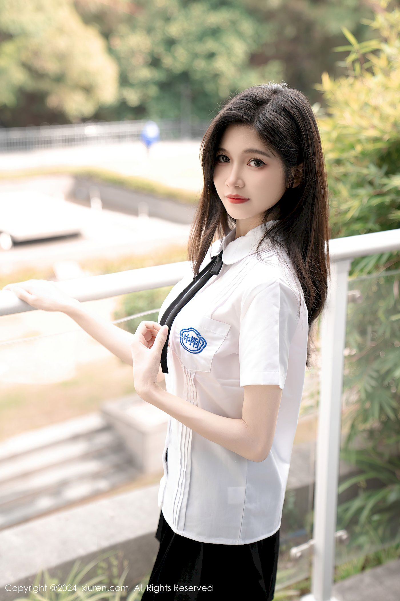 秀人网美女模特程程程-学生制服搭配清秀身材性感写真 – 美女 –