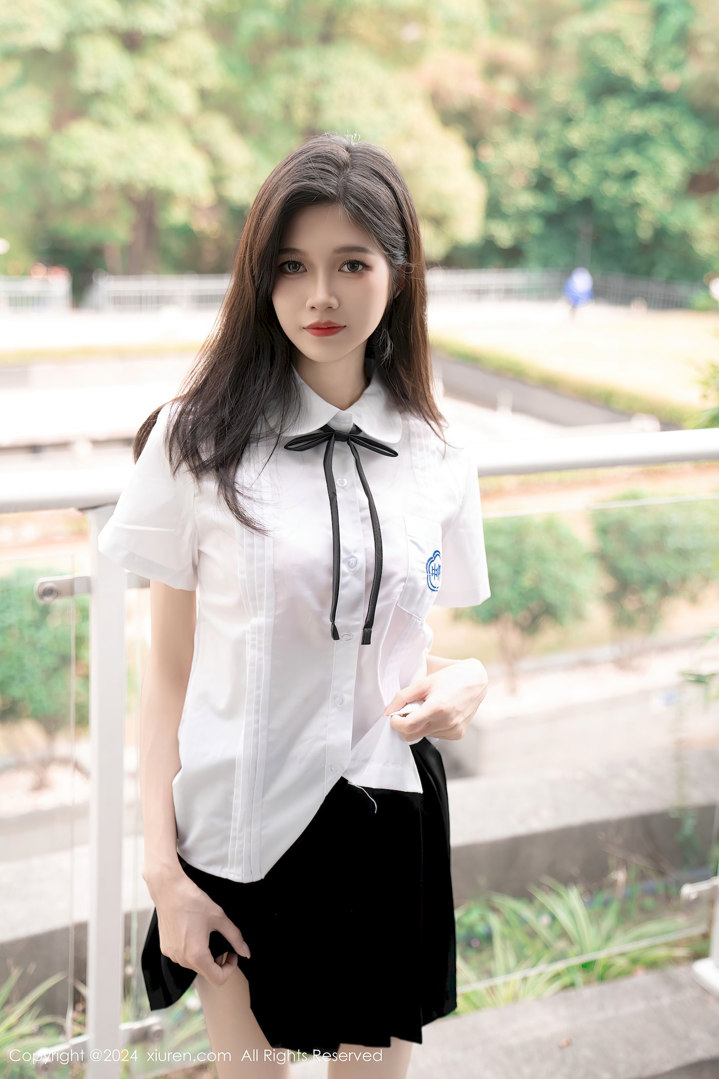 秀人网美女模特程程程-学生制服搭配清秀身材性感写真 – 美女 –