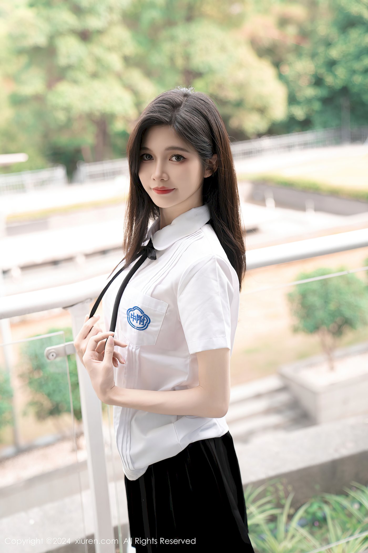 秀人网美女模特程程程-学生制服搭配清秀身材性感写真 – 美女 –