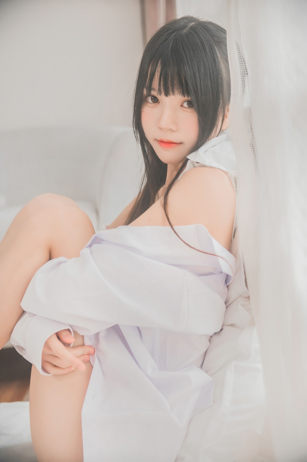 [桜桃喵]桜桃未熟-白衬衫双马尾 – COSPLAY