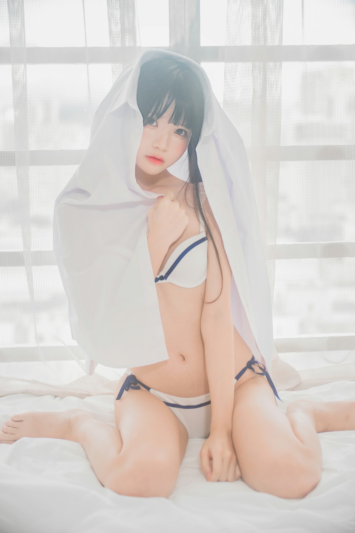 [桜桃喵]桜桃未熟-白衬衫双马尾 – COSPLAY