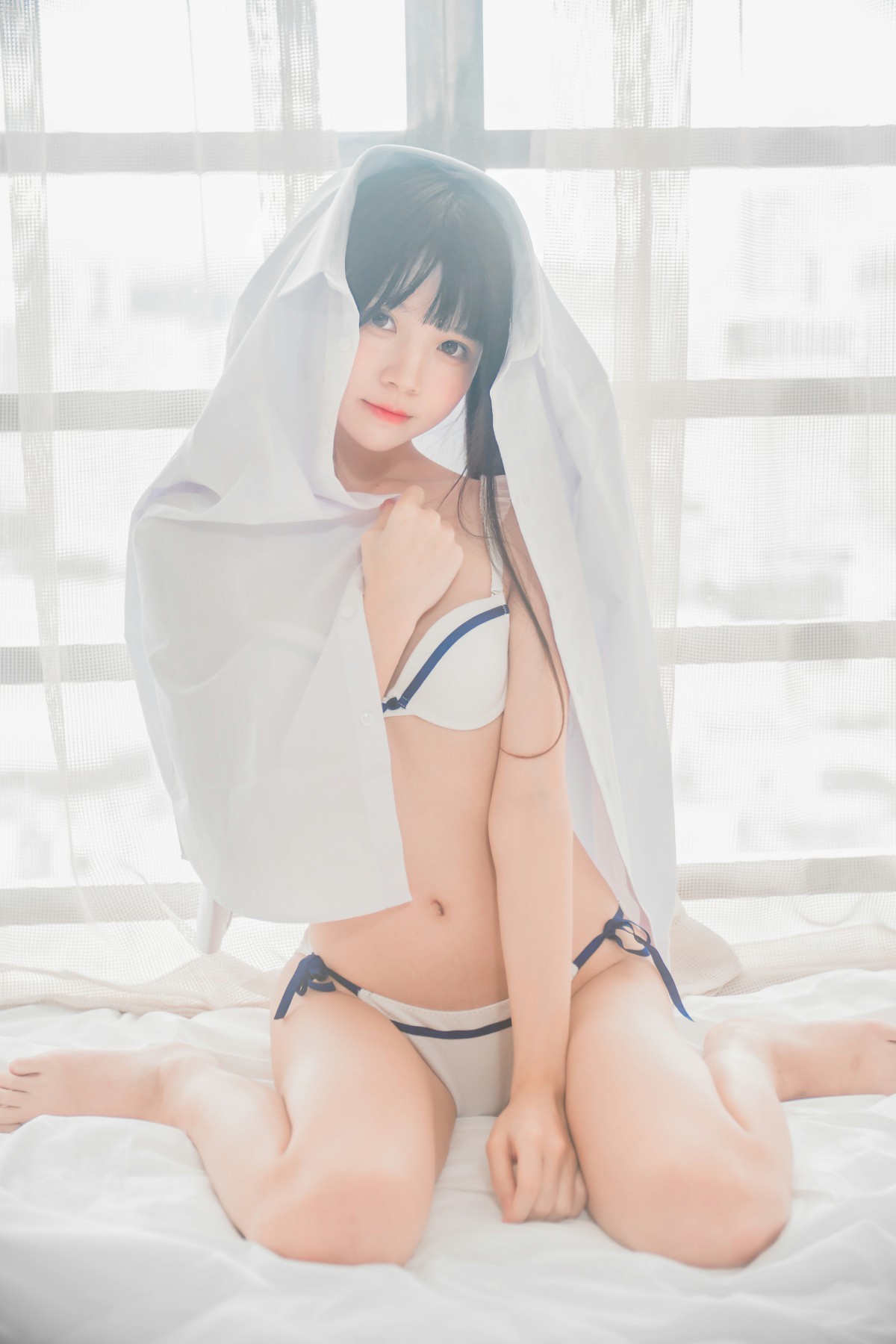 [桜桃喵]桜桃未熟-白衬衫双马尾 – COSPLAY