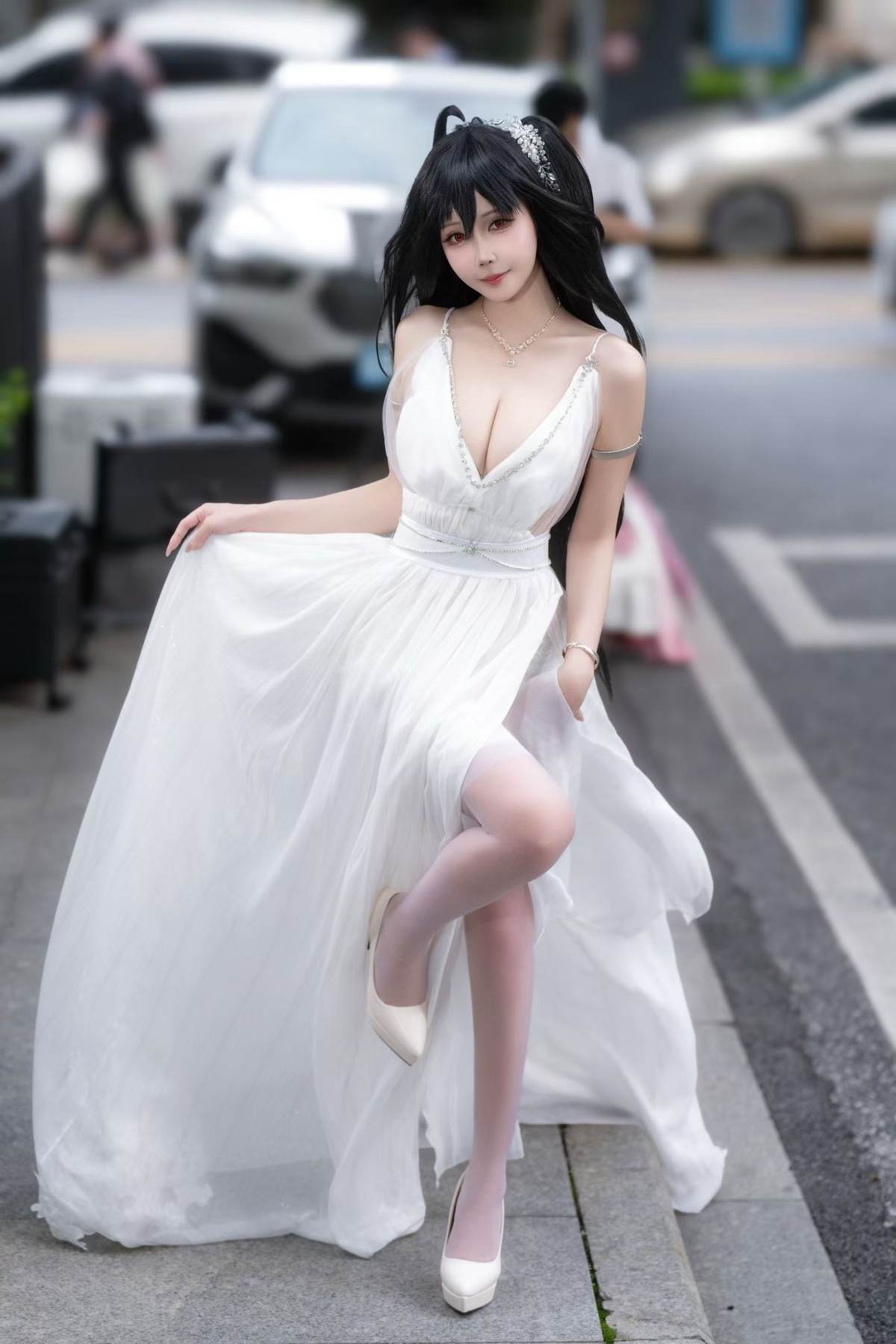 抱走莫子aa – 碧蓝航线 大凤：誓约花嫁花嫁白纱美胸 27P
