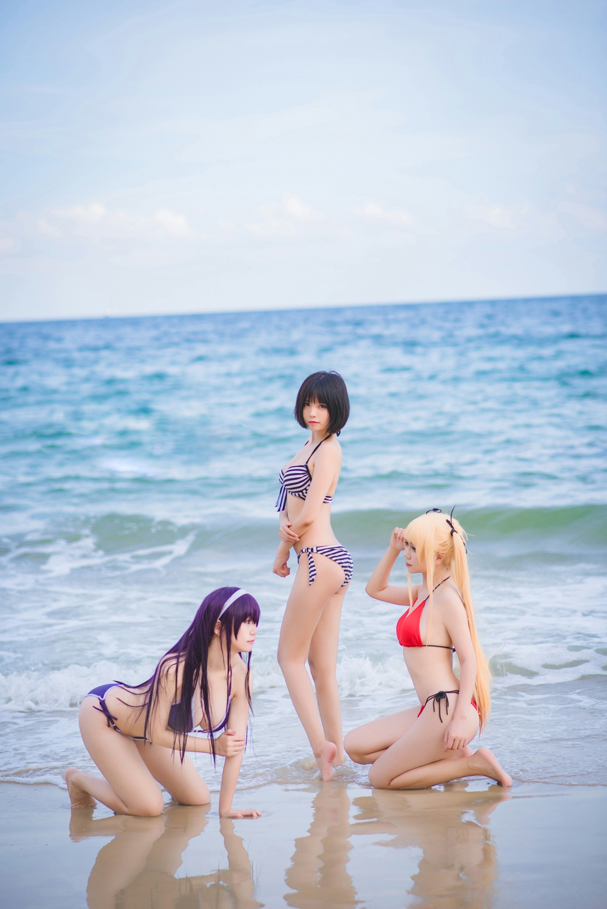 白金Saki写真 – 水着 – COSPLAY