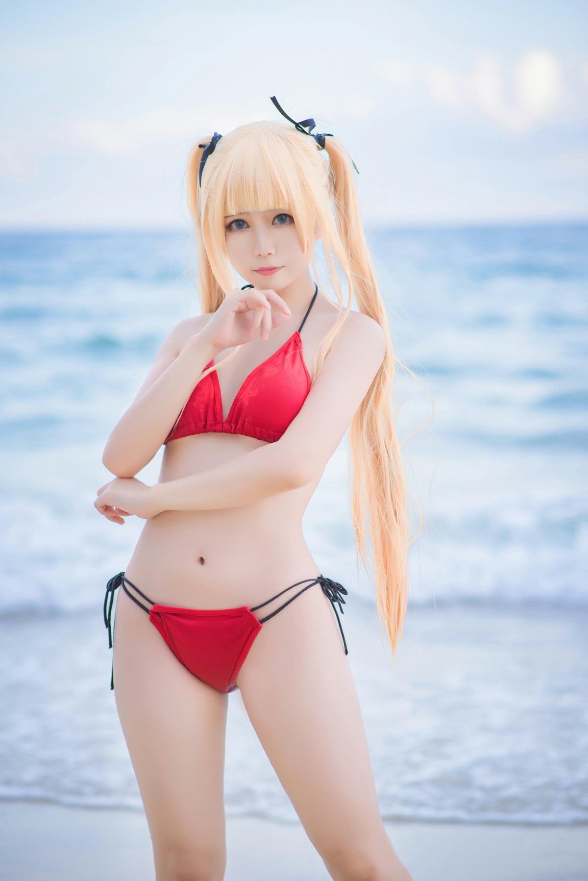 白金Saki写真 – 水着 – COSPLAY