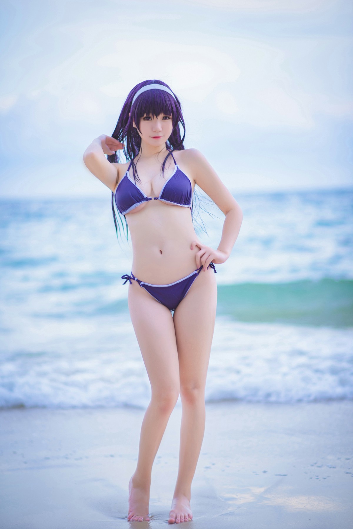 白金Saki写真 – 水着 – COSPLAY