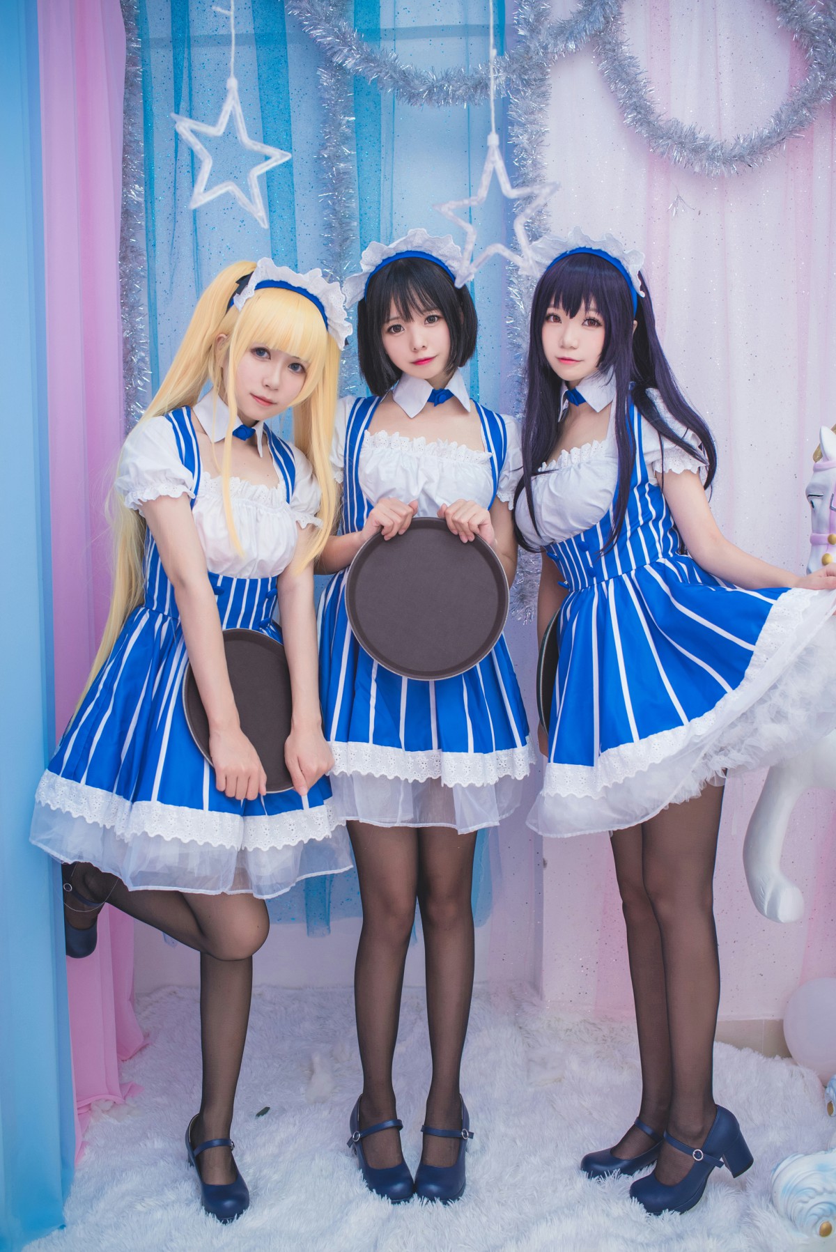 白金Saki写真 – 女仆 – COSPLAY