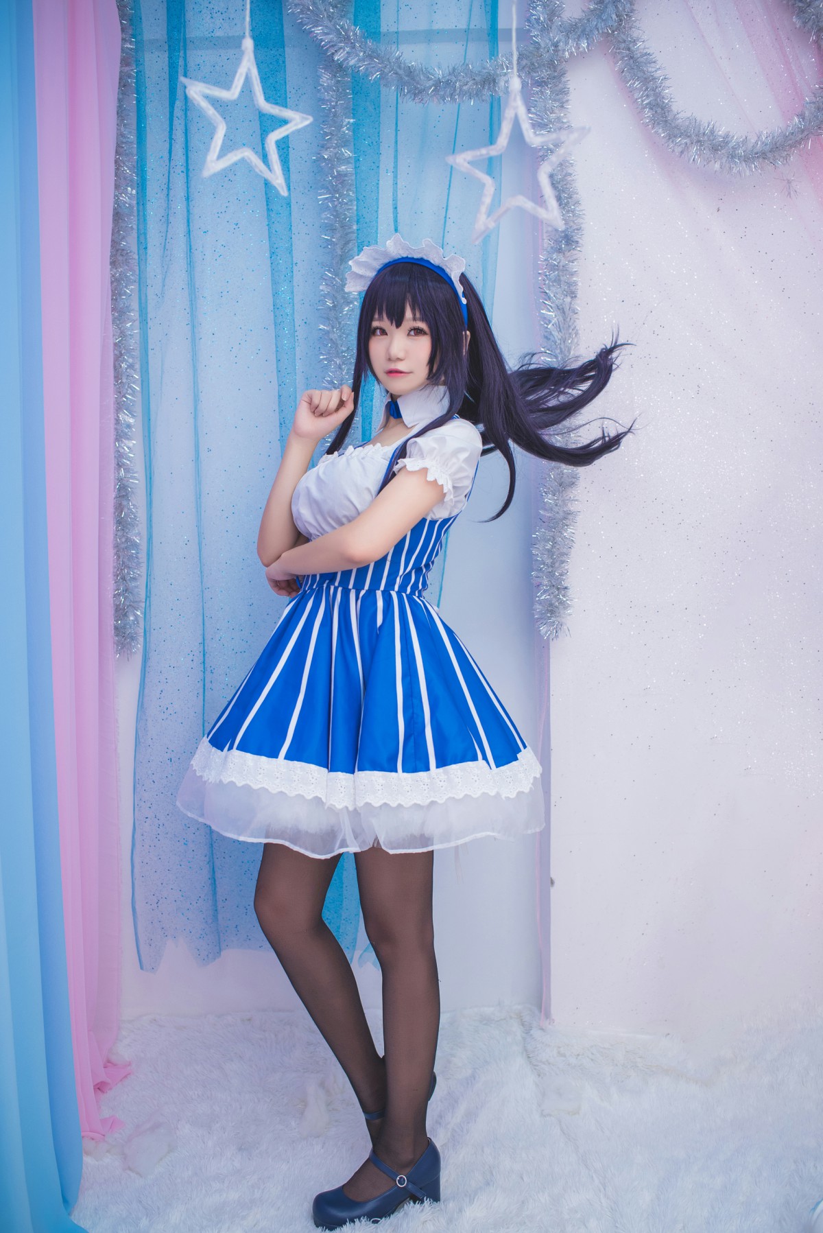 白金Saki写真 – 女仆 – COSPLAY