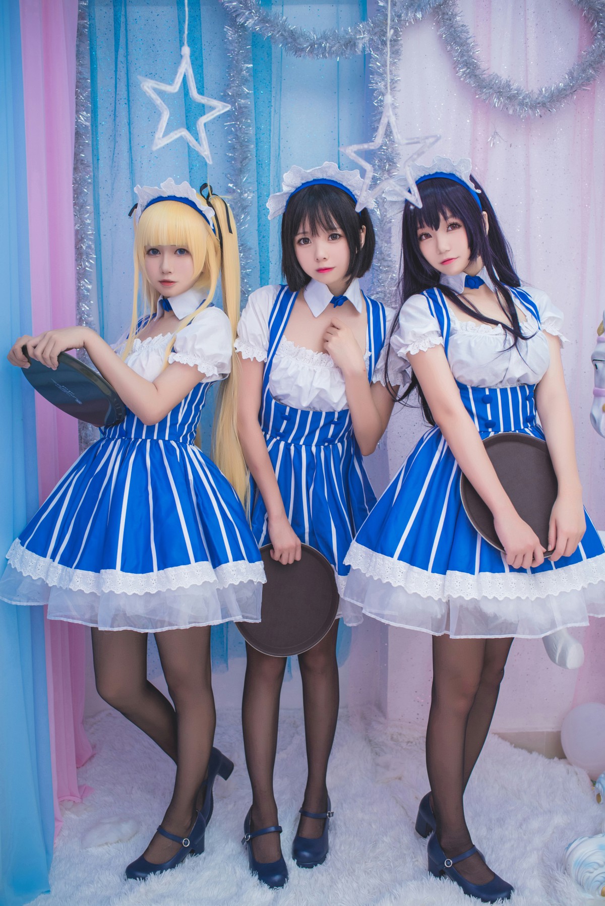 白金Saki写真 – 女仆 – COSPLAY