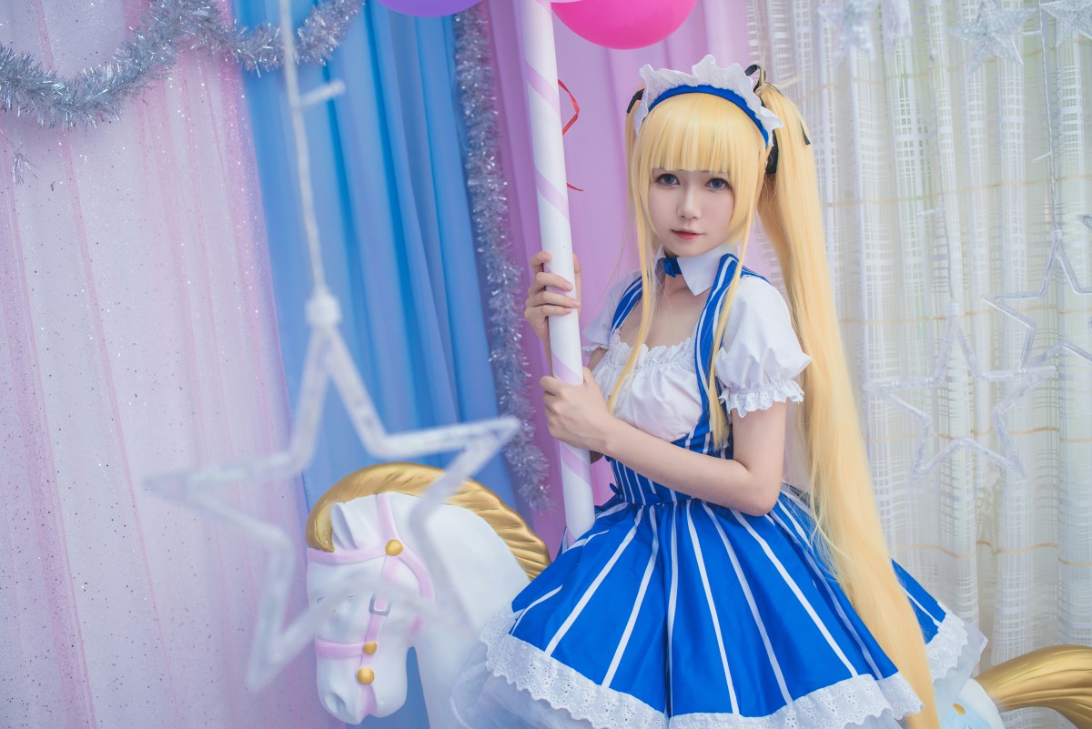 白金Saki写真 – 女仆 – COSPLAY