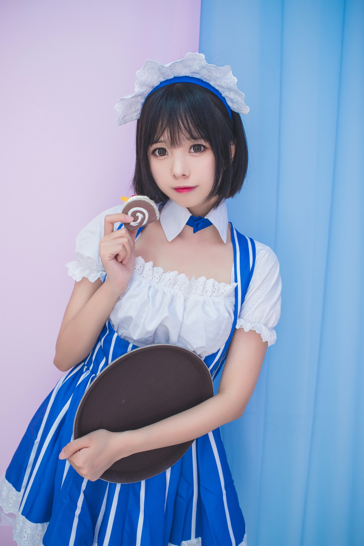 白金Saki写真 – 女仆 – COSPLAY