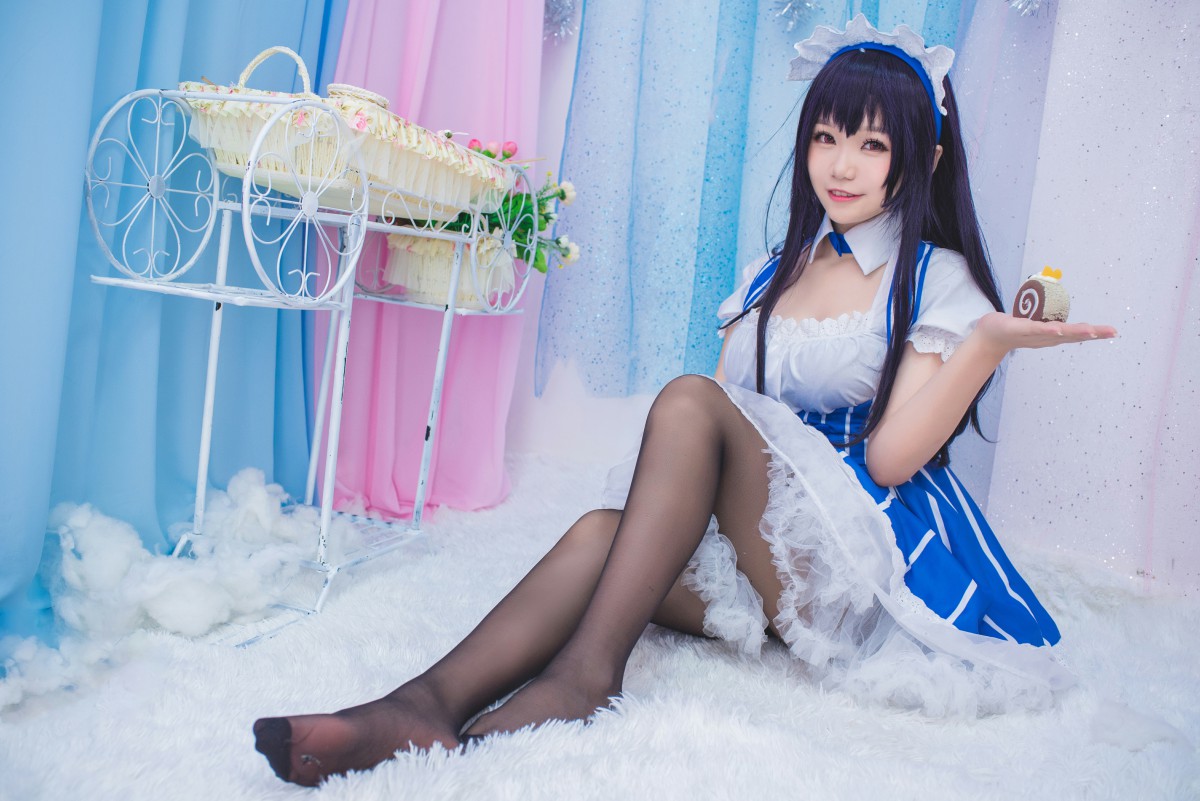 白金Saki写真 – 女仆 – COSPLAY
